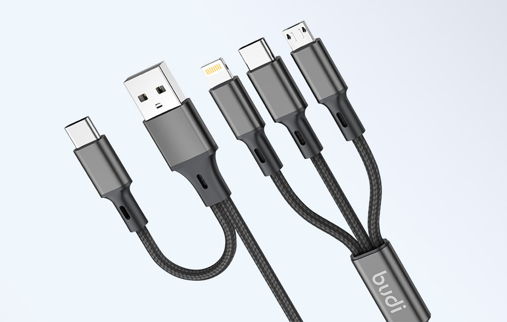 

Wielofunkcyjny kabel Budi do ładowania 6w1
