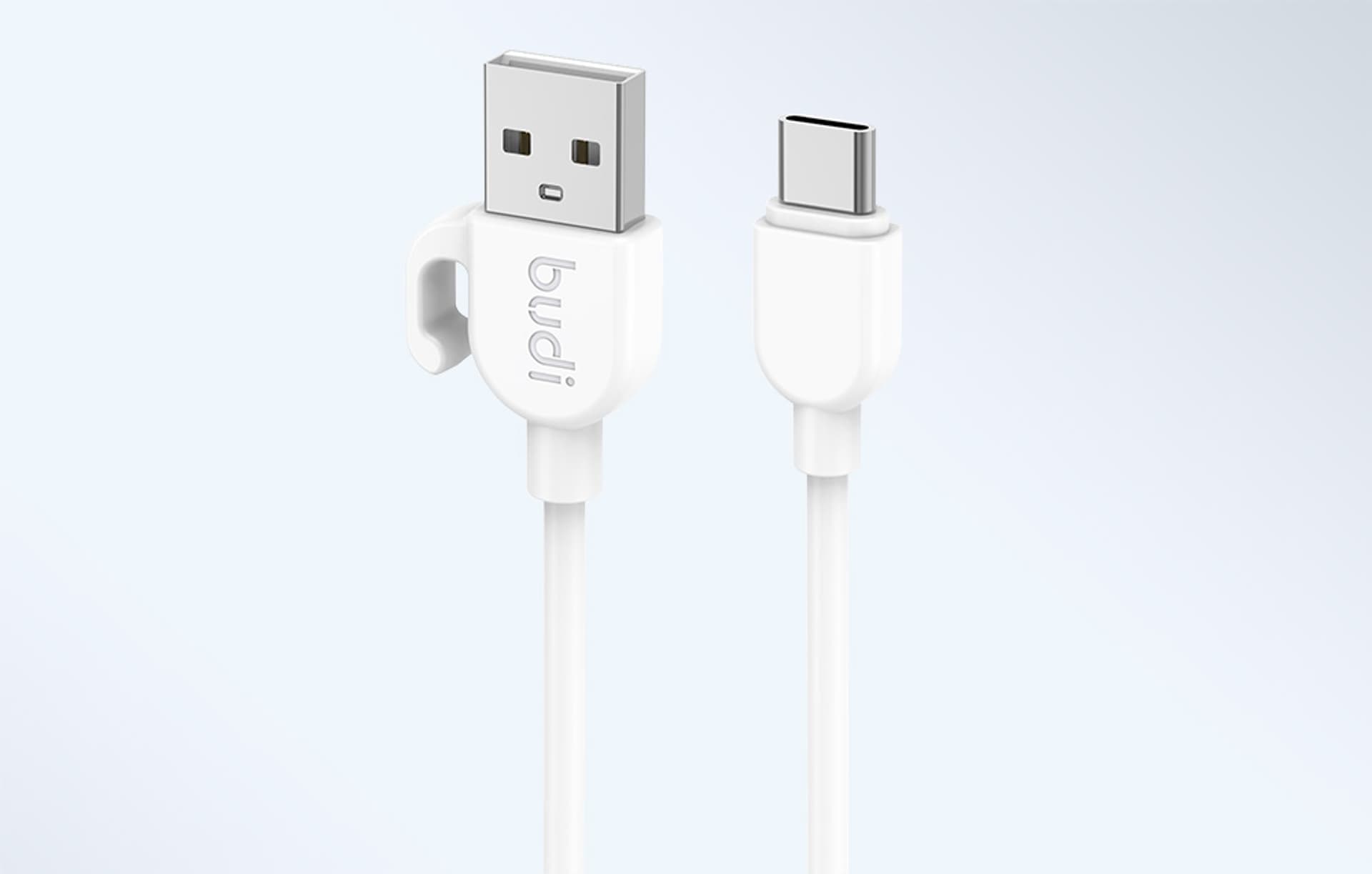 

Kabel USB-C Budi 2.4A 1m