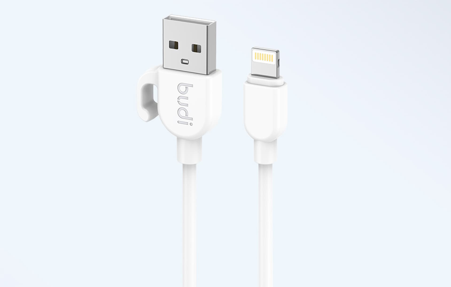 

Kabel USB lightning Budi 2.4A 1m