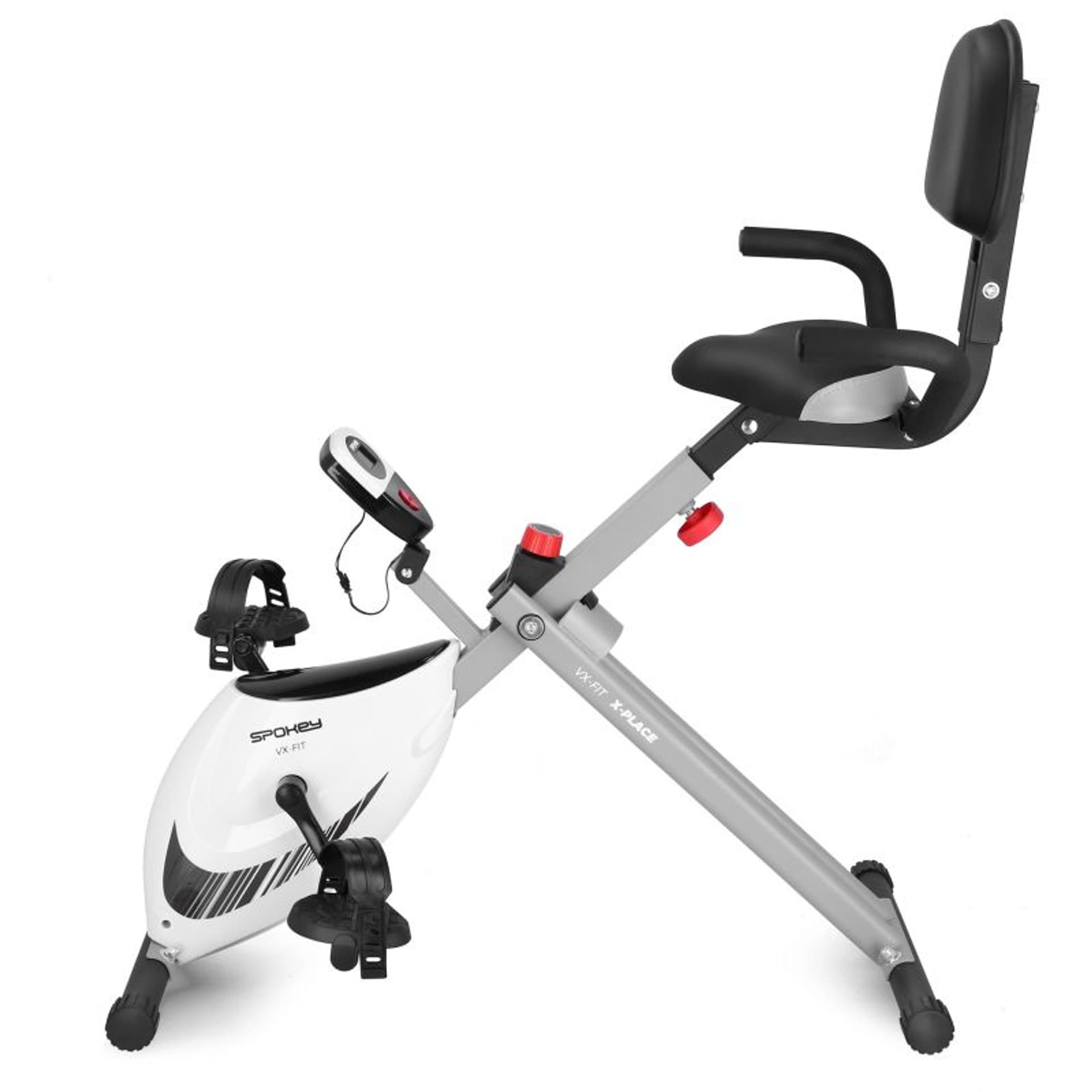 

Rowerek magnetyczny poziomy Spokey VX-FIT (kolor Biały. Czarny. Szary/Srebrny, rozmiar N/A)