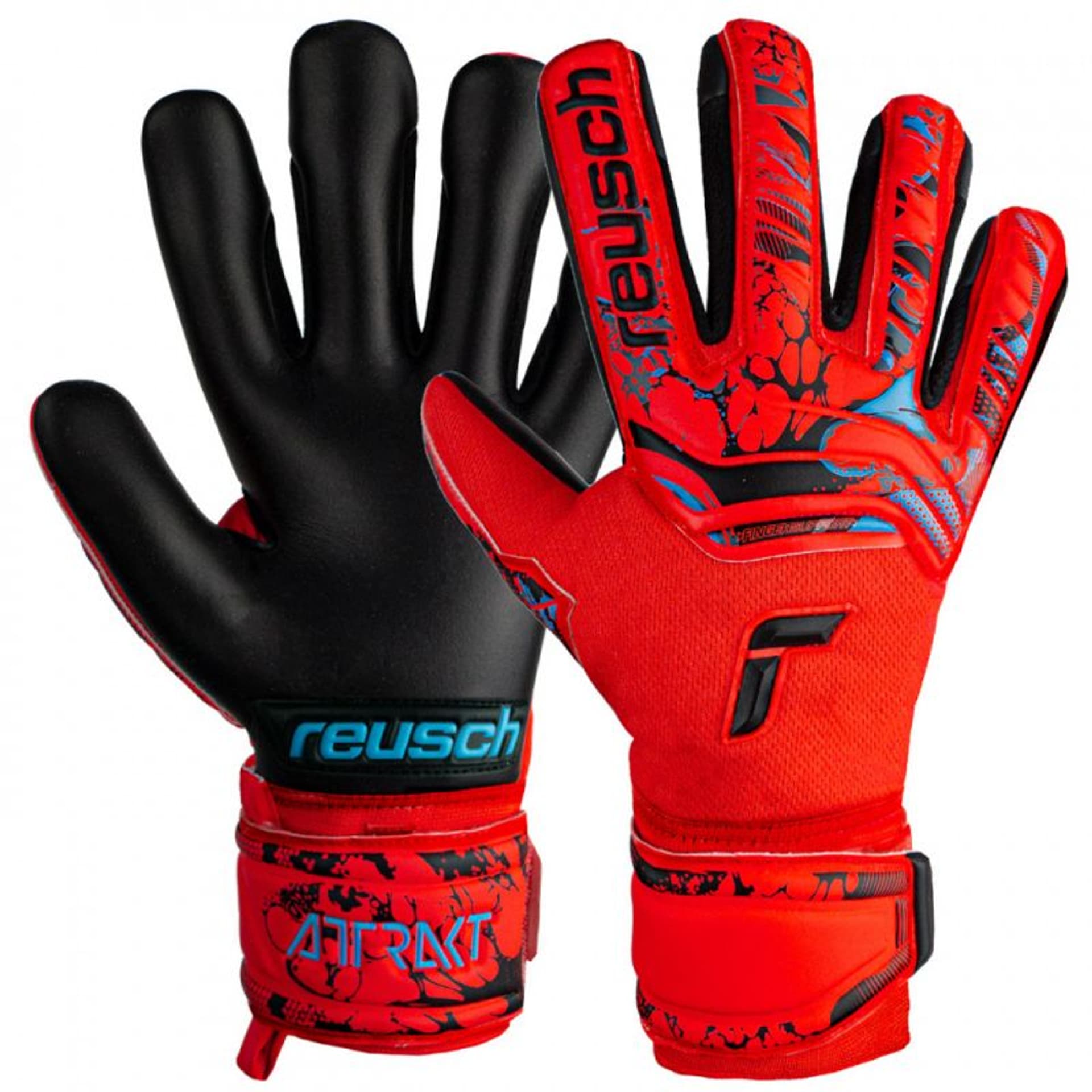

Rękawice Reusch Attrakt Grip Evolution Finger Support (kolor Czarny. Czerwony, rozmiar 10)