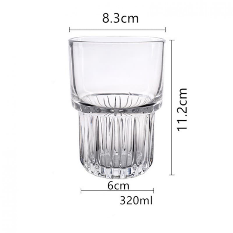 

SZKLANKI ZDOBIONE DO KAWY LATTE DRINKÓW WHISKY 320 ML WYSOKA - ZESTAW 6 SZT
