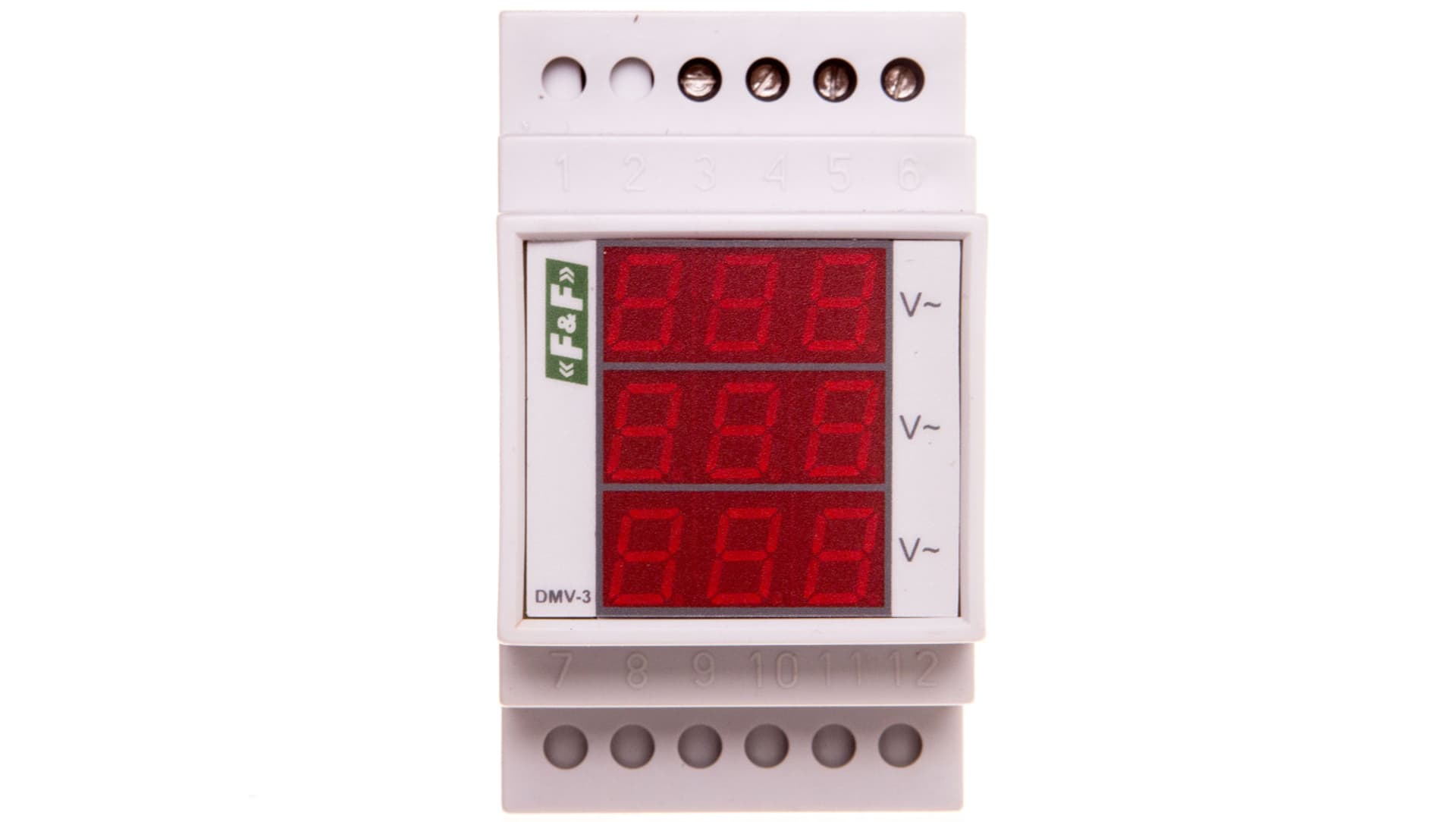 

Woltomierz 3-fazowy cyfrowy modułowy 100-300V AC dokładność 1 DMV-3RMS