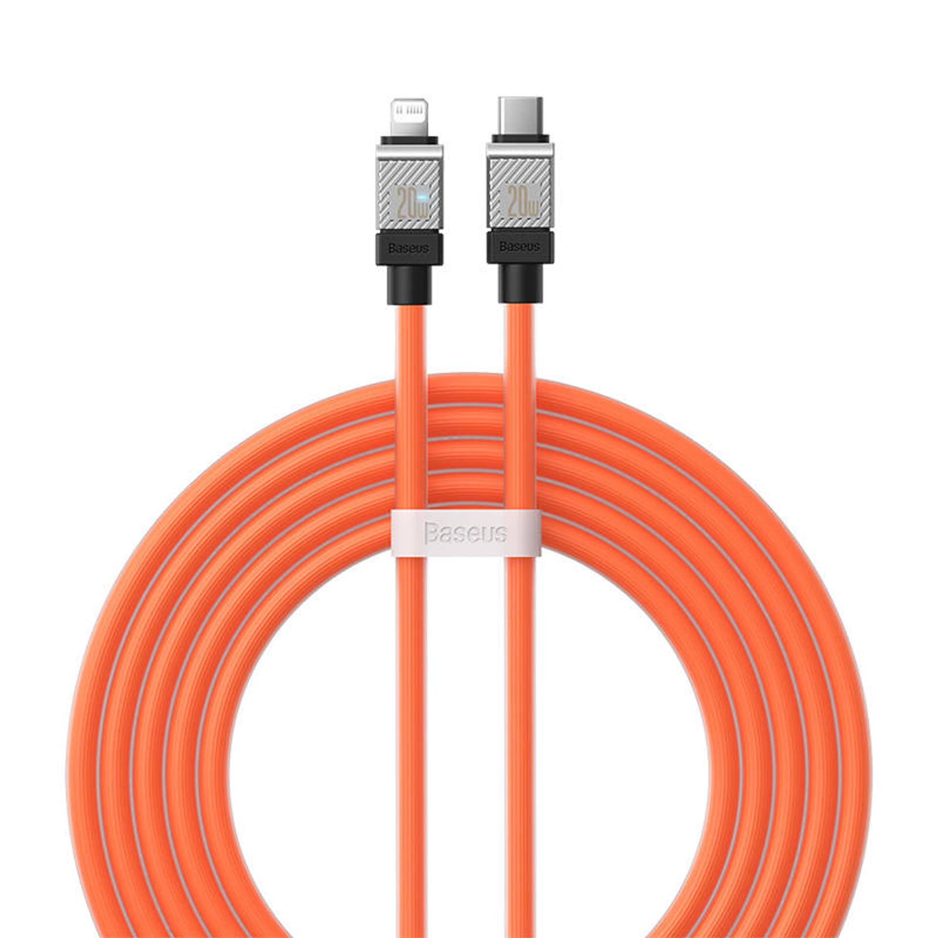 

Kabel szybko ładujący Baseus USB-C do Lightning CoolPlay Series 20W 2m (pomarańczowy)
