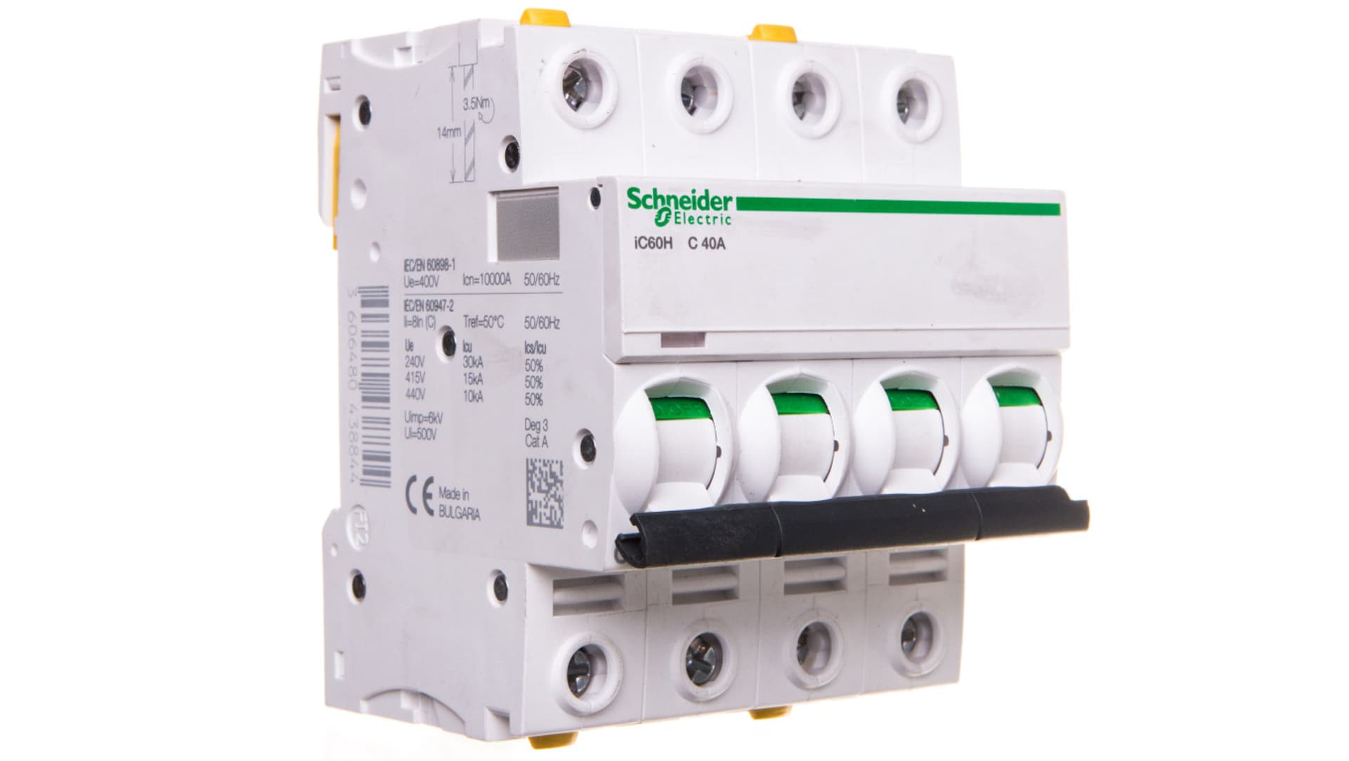 

Wyłącznik nadprądowy 4P C 40A 10kA AC iC60H-C40-4 A9F07440
