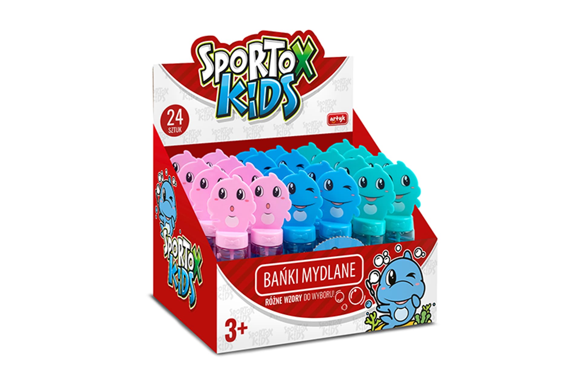 

BAŃKI MYDLANE SPORTOX KIDS 24 SZT/DISP.