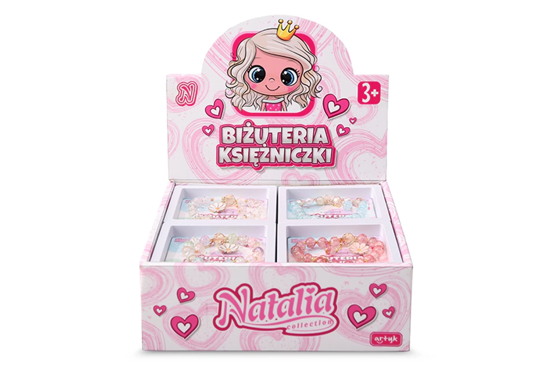 

ZESTAW BIŻUTERII NATALIA 12 SZT/DISP