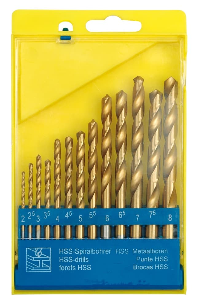 

KOMPLET WIERTEŁ TYTANOWYCH DO METALU 2.0-8.0MM 13SZT.