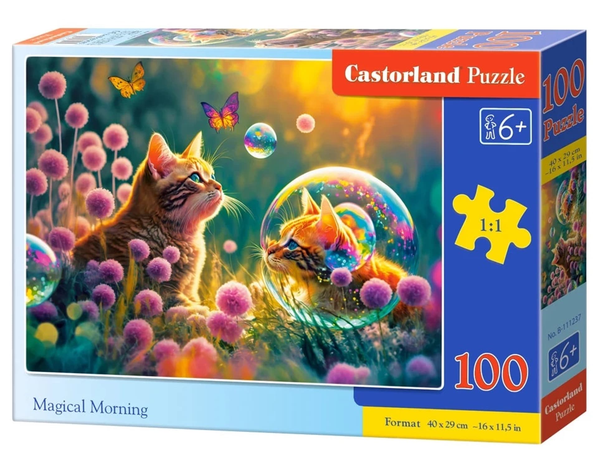 

CASTORLAND Puzzle 100 elementów Magical Morning - Kot 6+