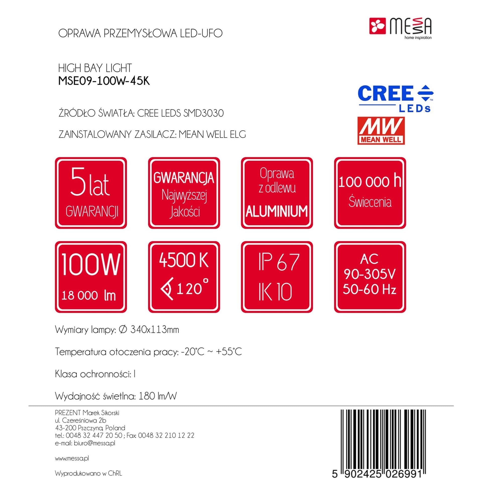 

oprawa przemysłowa LED