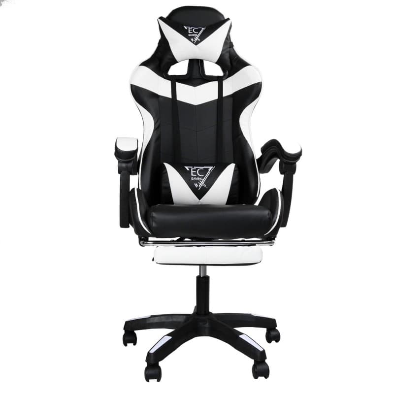 

Fotel gamingowy obrotowy z podnóżkiem EC GAMING KO02B