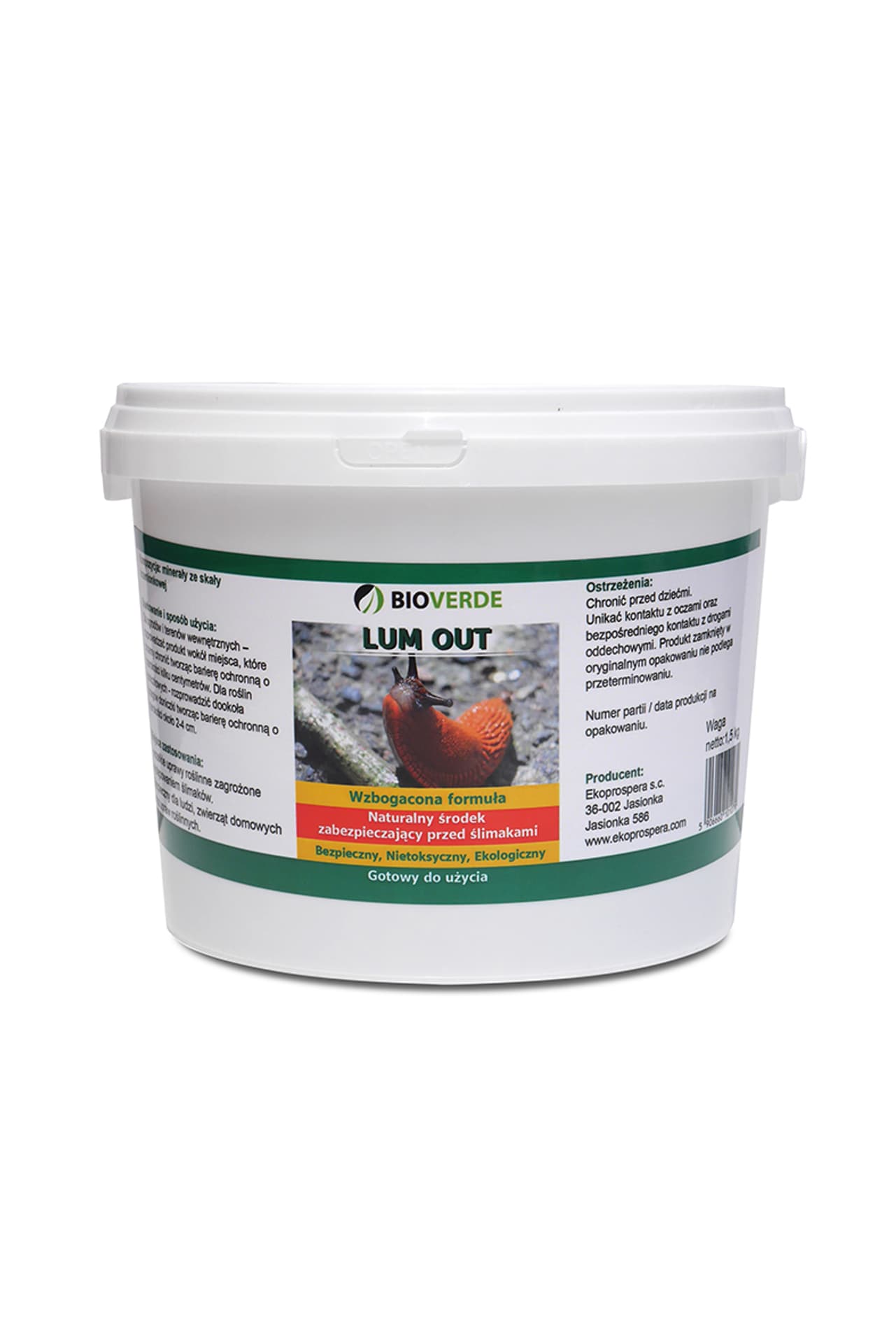 

BARIERA NATURALNA PRZECIW ŚLIMAKOM 1.5KG LUMOUT