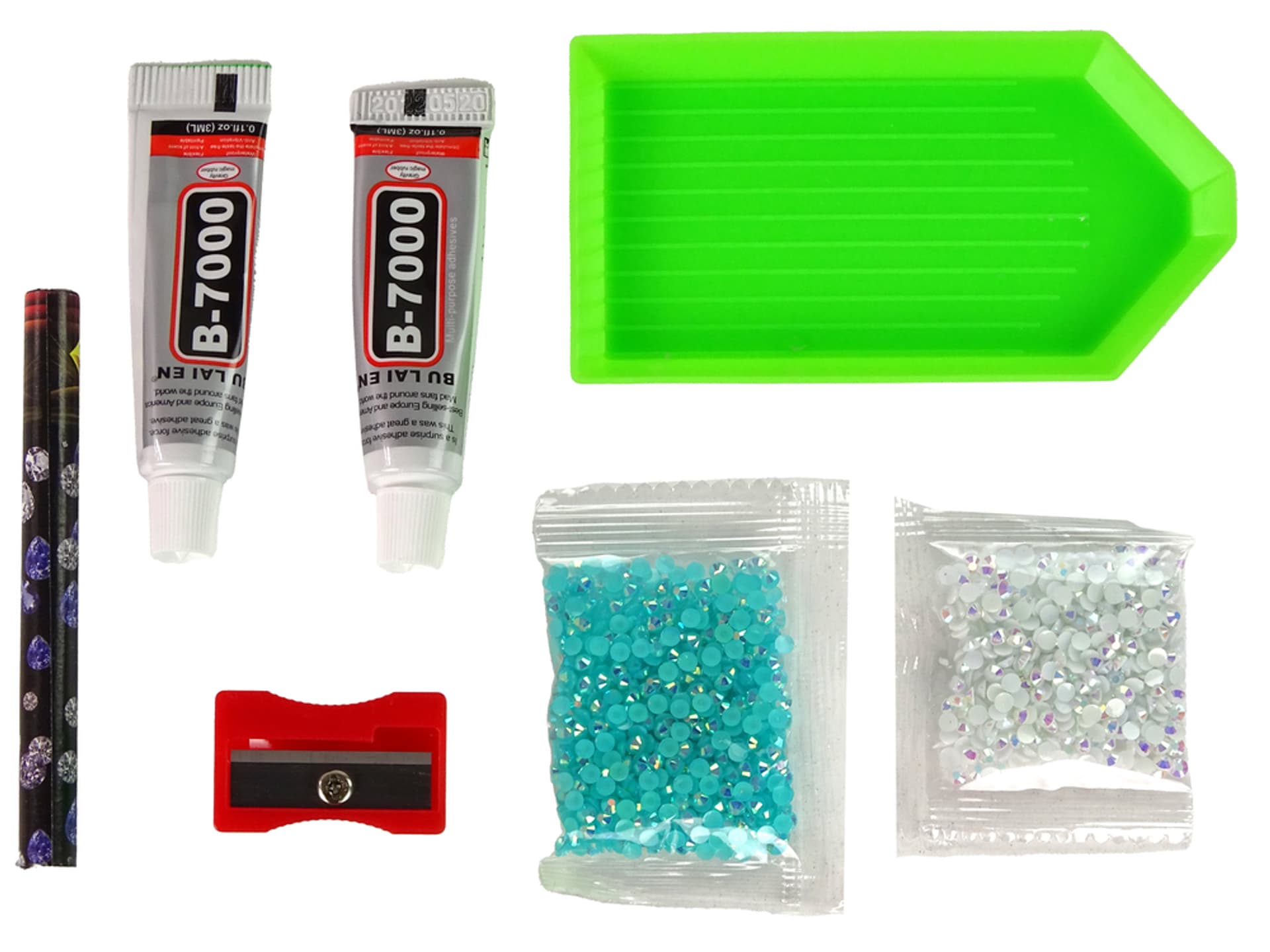 

Zestaw DIY Diamentowy Renifer DIY Kryształki Brelok 3D Niebieski