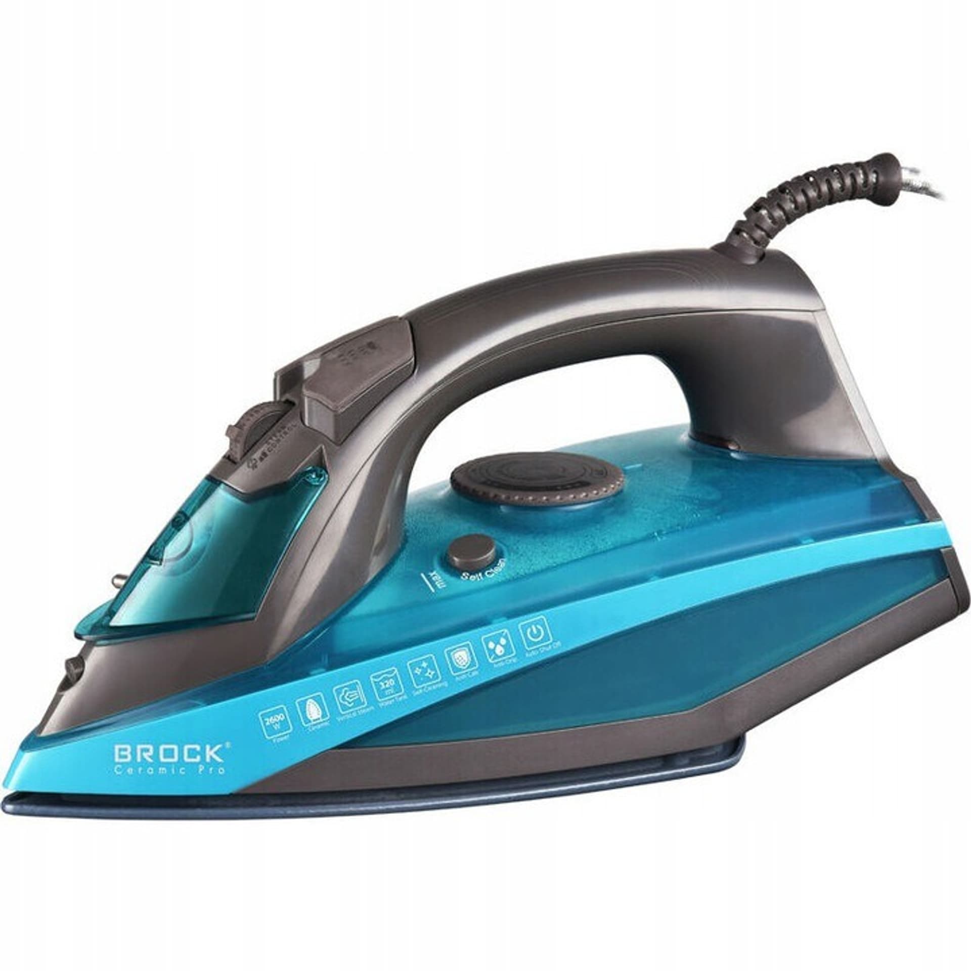 

ŻELAZKO PAROWE CERAMICZNE MOCNE BROCK 2600W