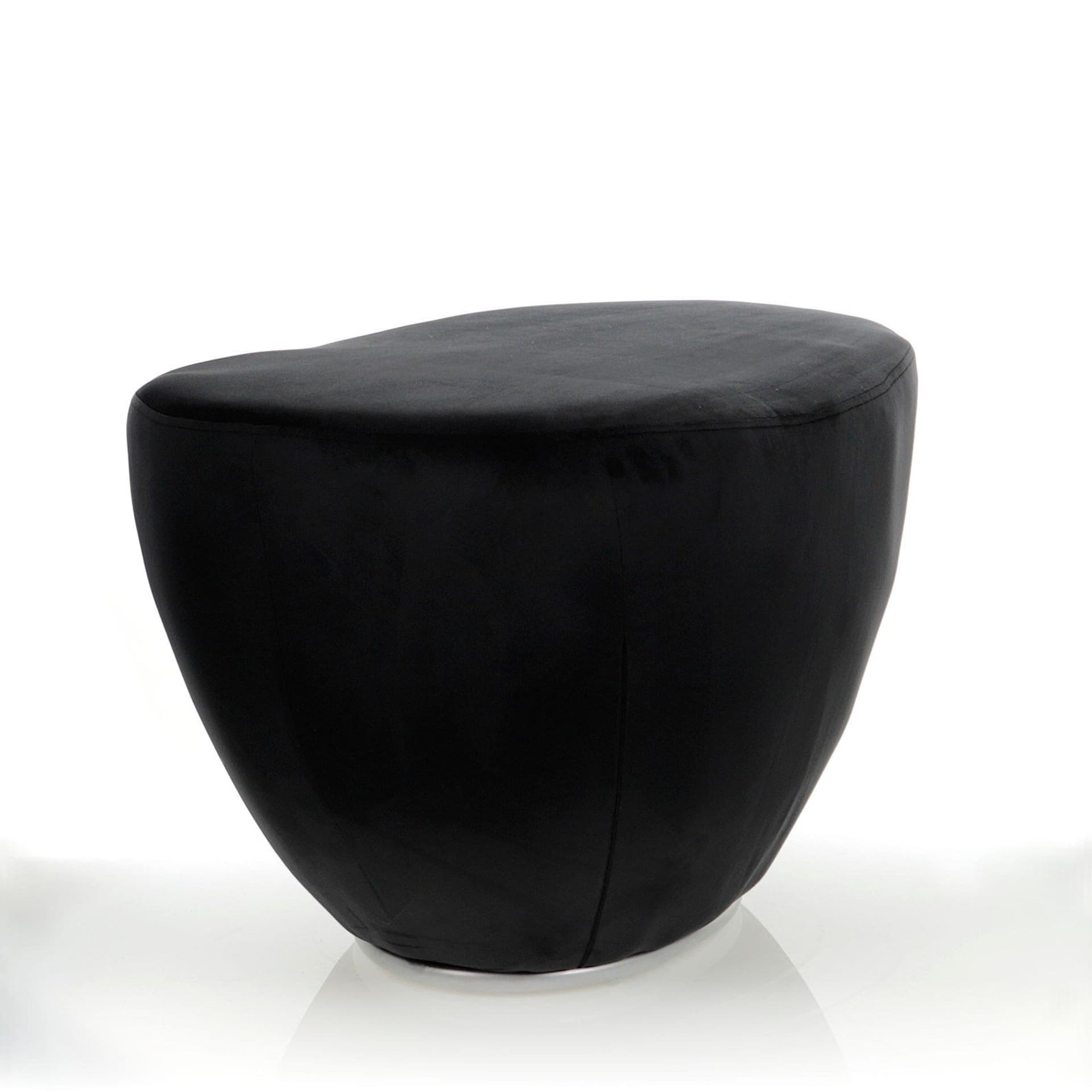 

Pufa Delia czarna/sr 84x55x51cm