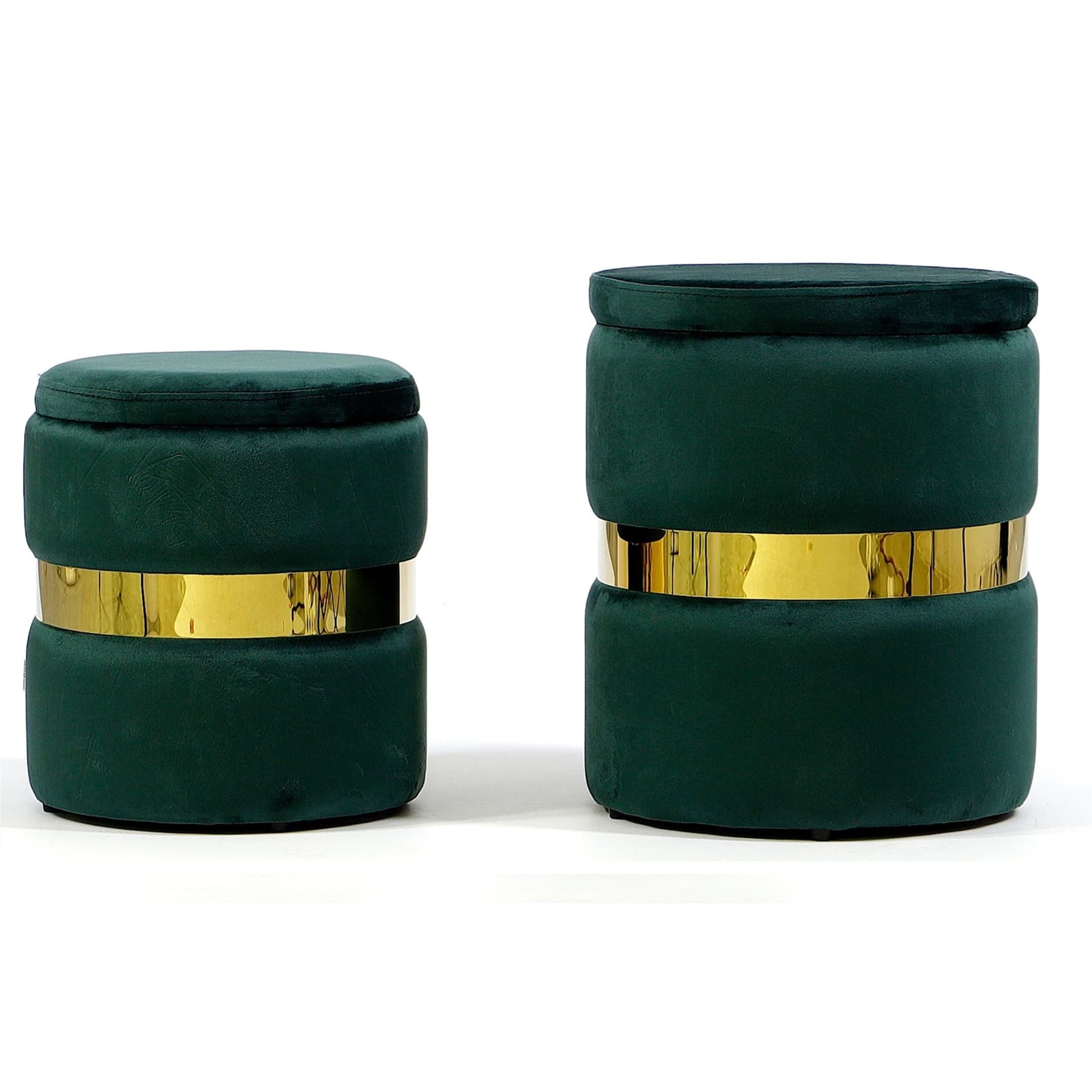 

Pufa Duet-butelkowa zieleń/zł, S/2 h=35/42,5cm