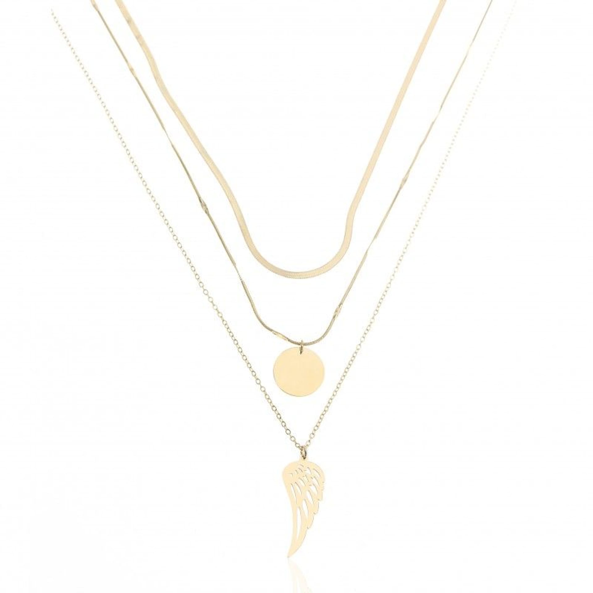 

Naszyjnik stal chirurgiczna pozłacana 14k gold NST1268
