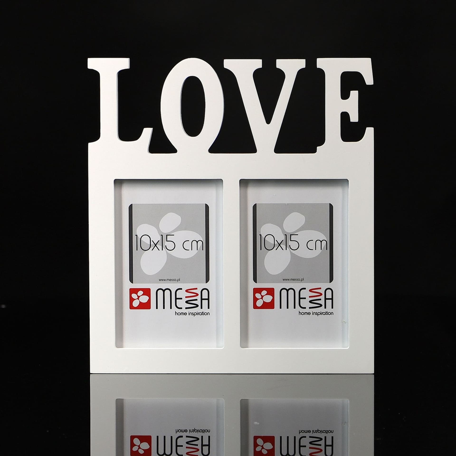 

drewniana ramka LOVE 2 x 10x15cm