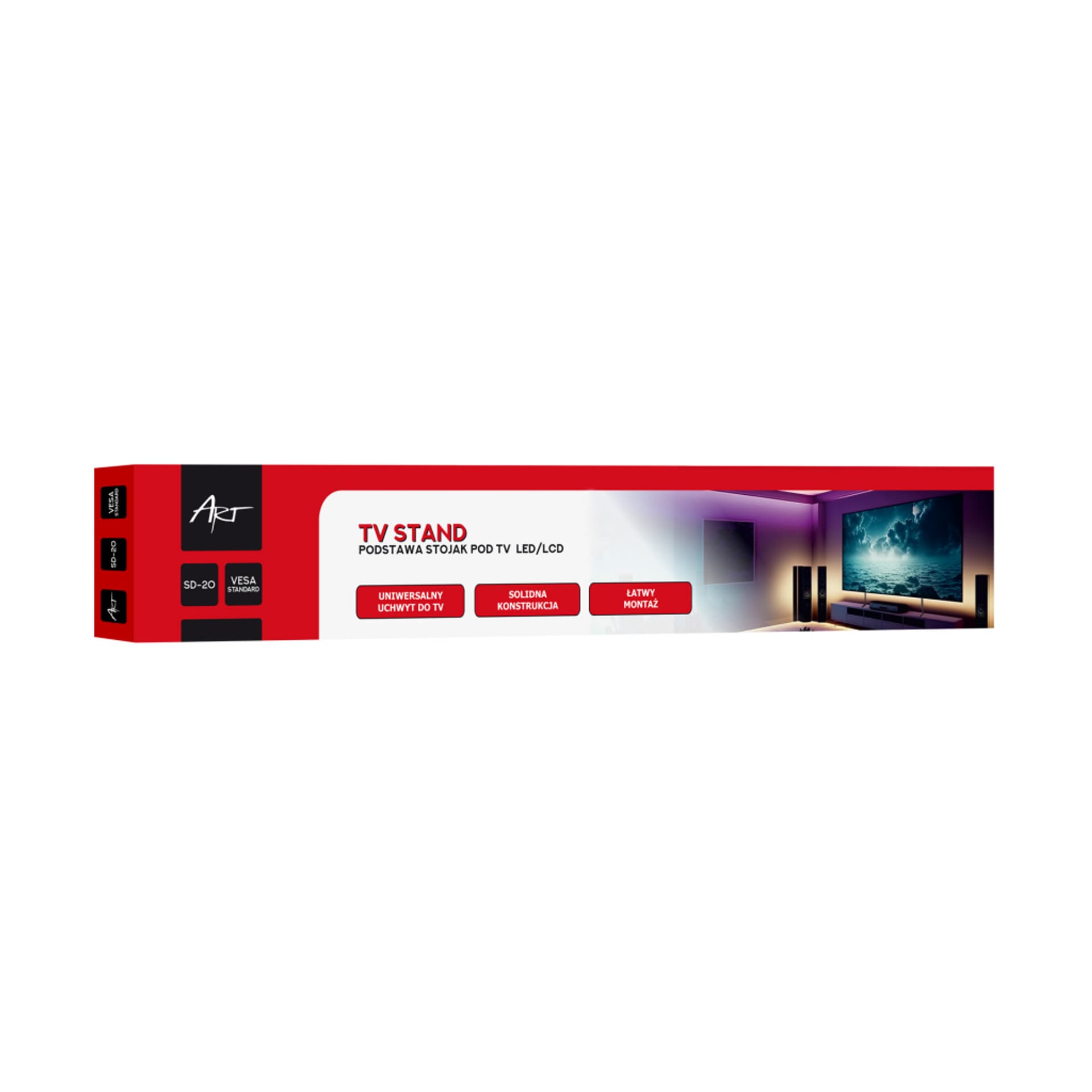 

STOJAK/NOGI DO TV 23"-75" 40KG SD-20 ART Vesa max 800x400
