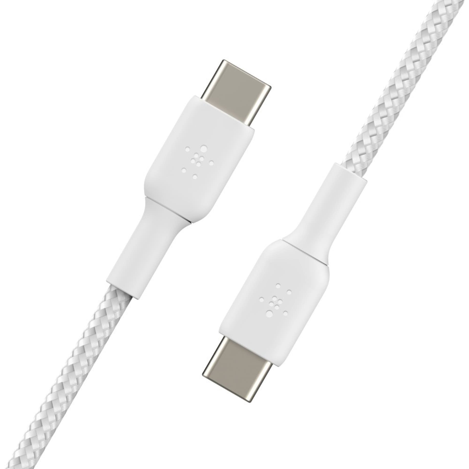 

BELKIN KABEL USB-C - USB-C, OPLOT, 2.0 1M, BIAŁY