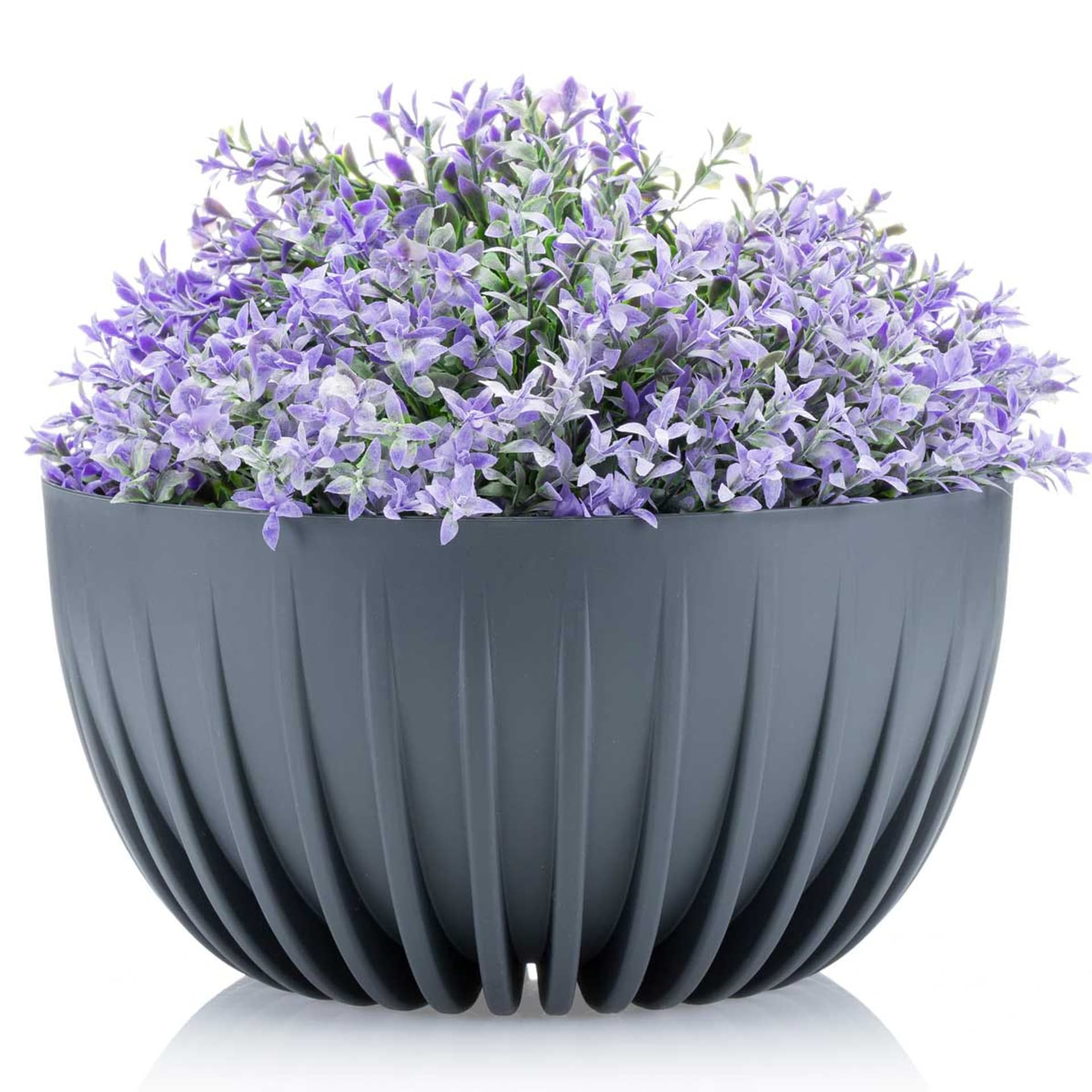 

Donica Stripped ECO recykling antracytowa 30xh16 cm