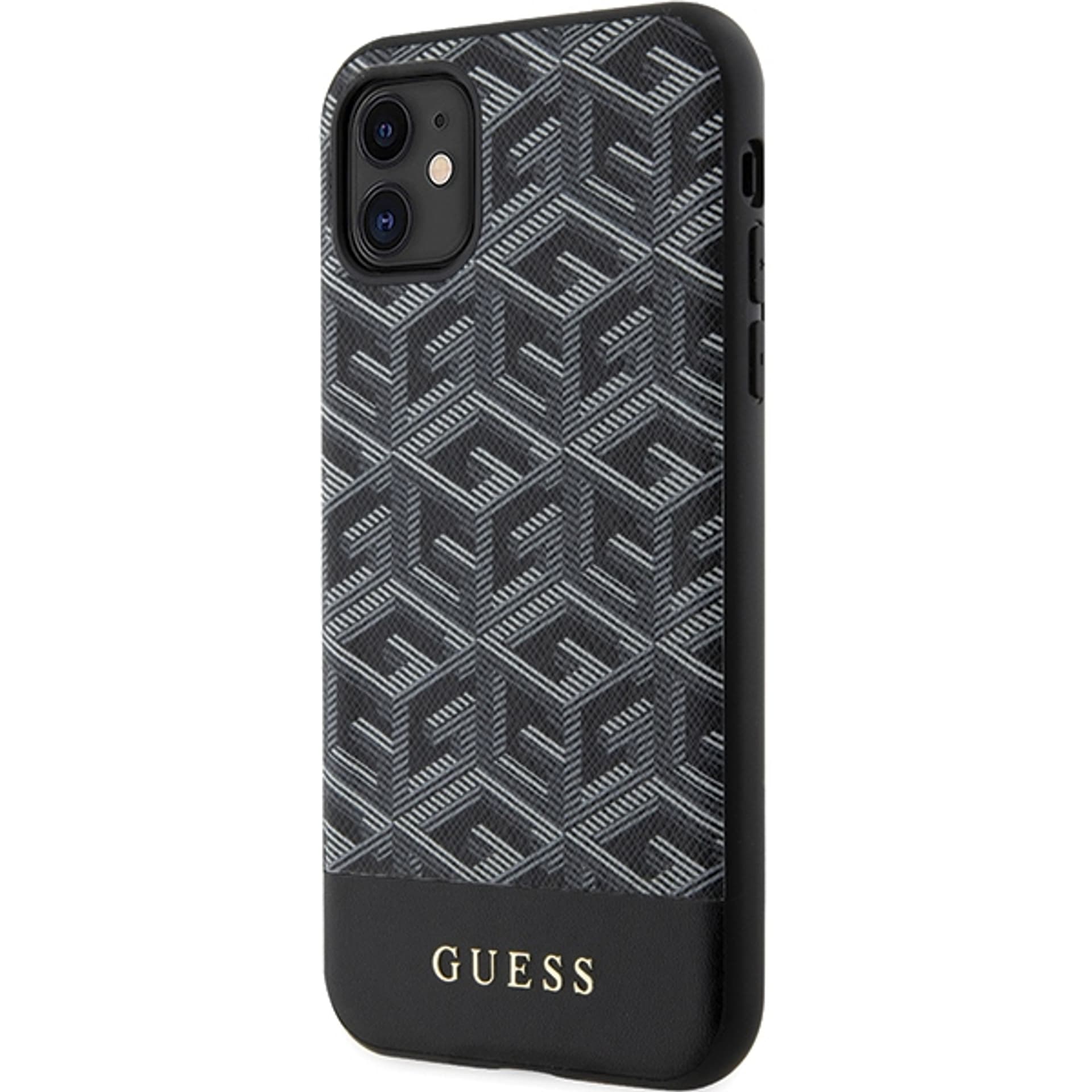 

Guess GUHMN61HGCFSEK iPhone 11 / Xr 6.1" czarny/black hardcase GCube Stripes MagSafe