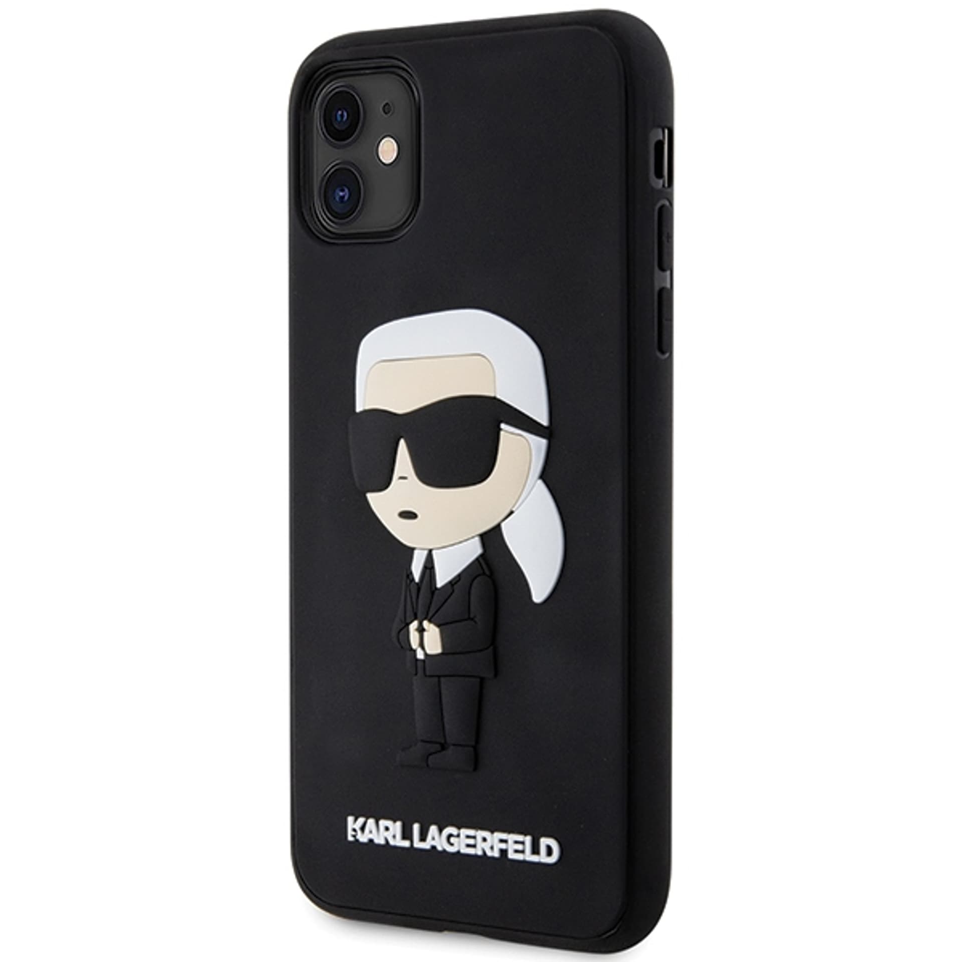 

Karl Lagerfeld KLHCN613DRKINK iPhone 11 / Xr 6.1" czarny/black hardcase Rubber Ikonik 3D