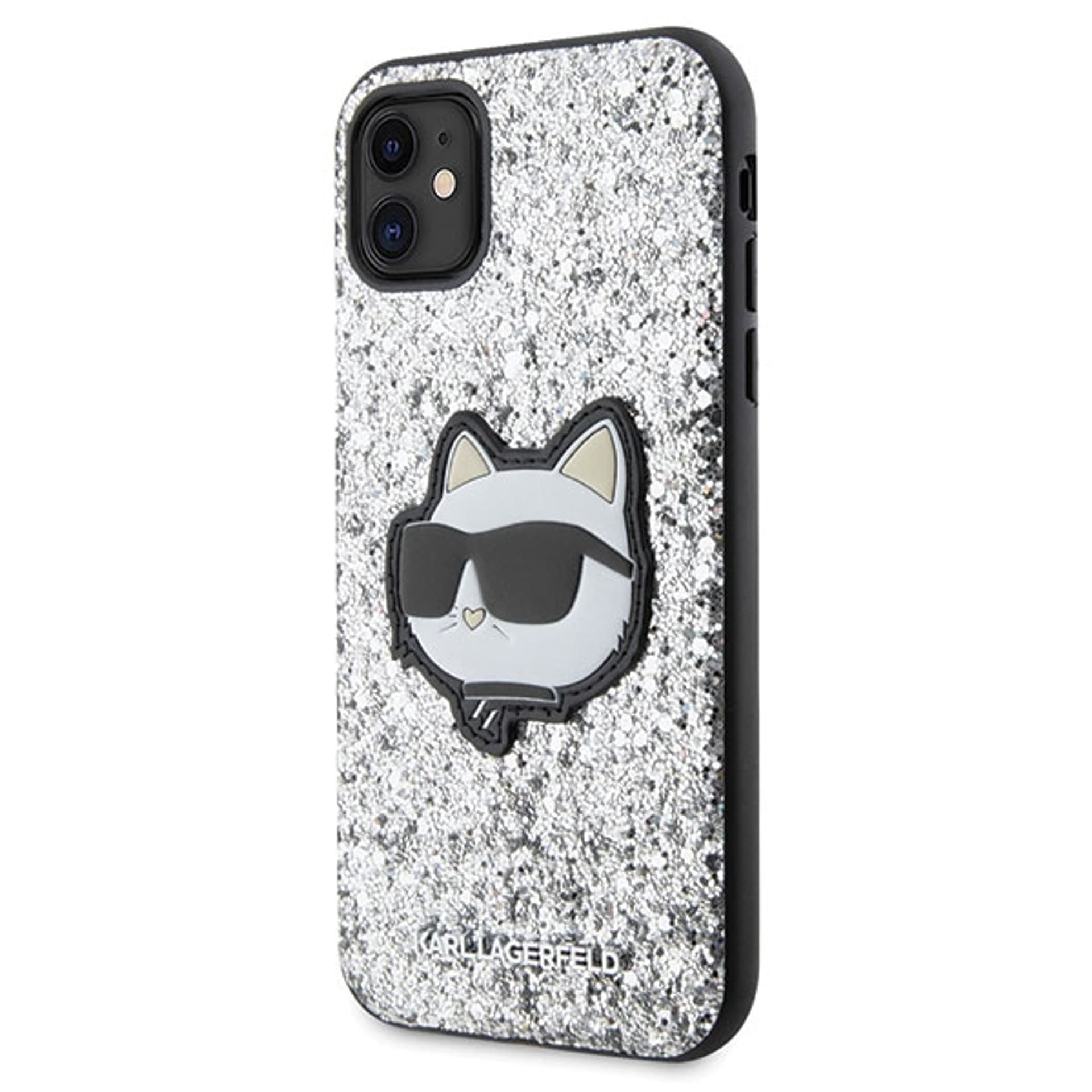 

Karl Lagerfeld KLHCN61G2CPS iPhone 11 / Xr 6.1" srebrny/silver hardcase Glitter Choupette Patch