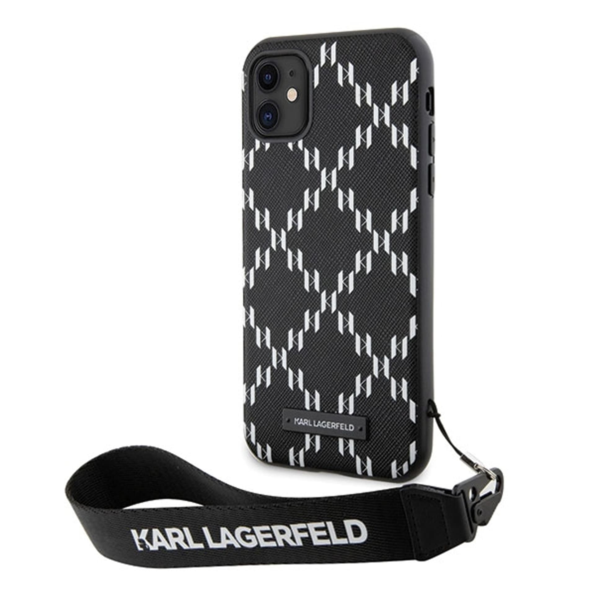 

Karl Lagerfeld KLHCN61SAKLMBSK iPhone 11 / Xr 6.1" czarny/black hardcase Monogram Losange Saffiano
