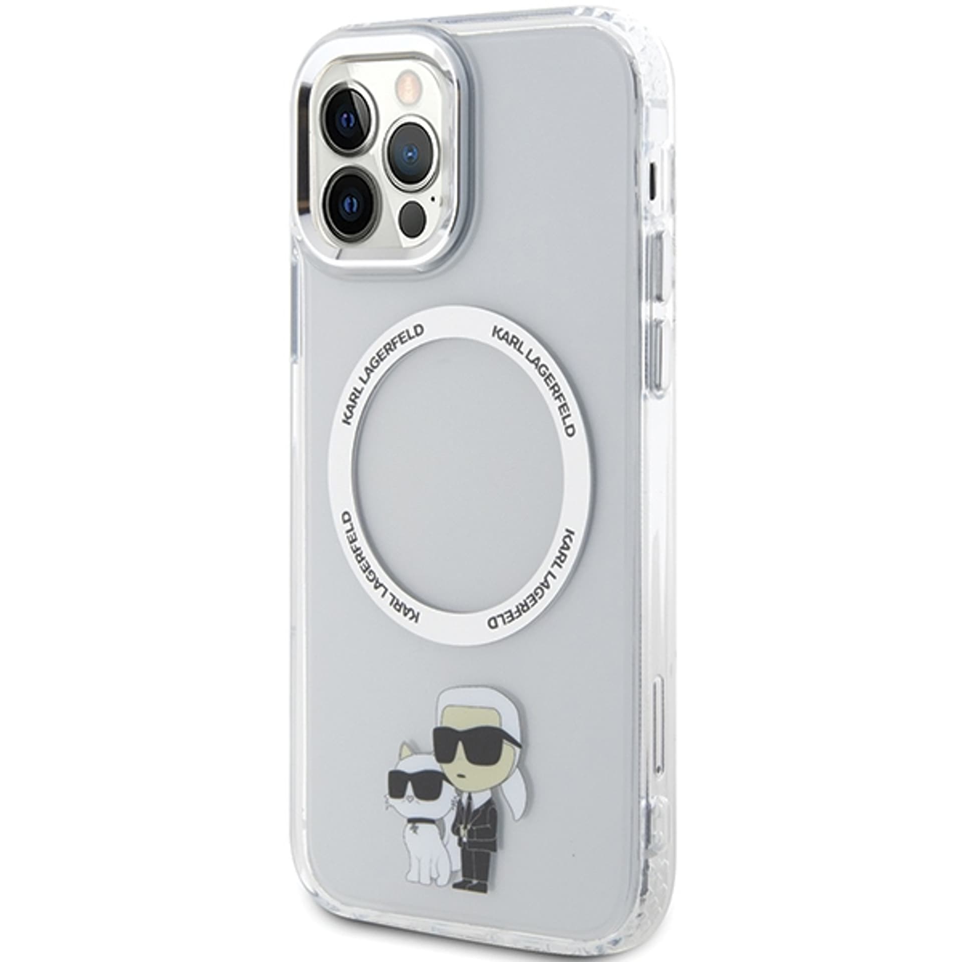 

Karl Lagerfeld KLHMP12MHNKCIT iPhone 12/ 12 Pro 6.1" hardcase transparent Iconic Karl&Choupette Magsafe