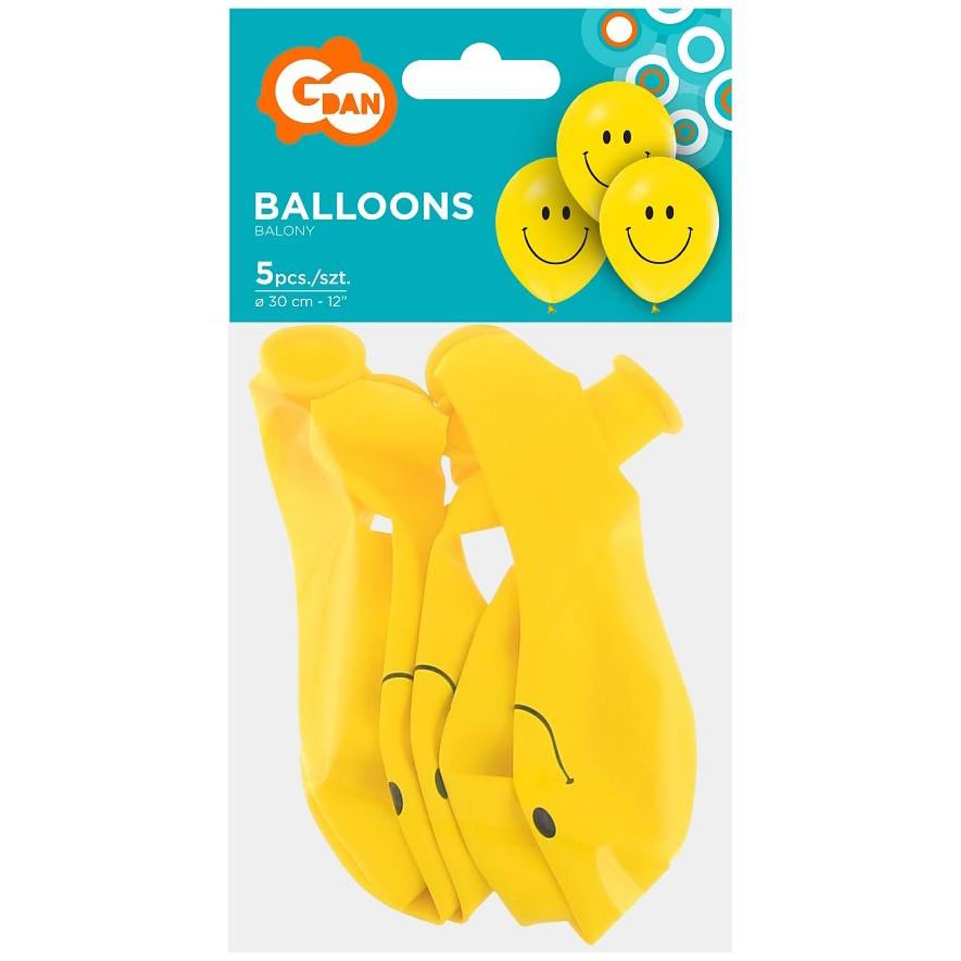 

BALONY UŚMIECHY 5 SZTUK