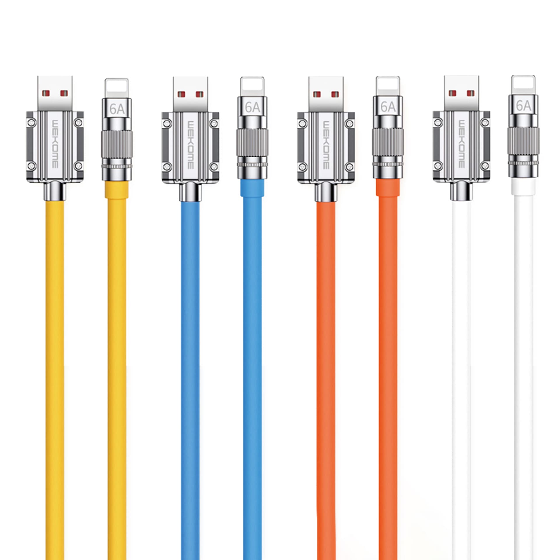 

WEKOME WDC-186 Wingle Series - Kabel połączeniowy USB-A do Lightning Fast Charging 1 m (Pomarańczowy)