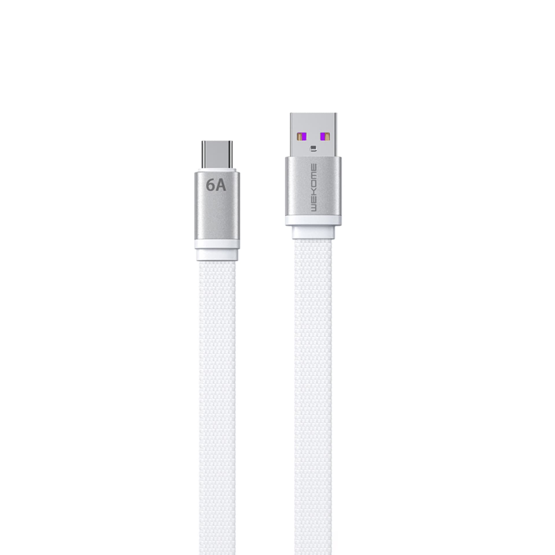 

WEKOME WDC-156 King Kong 2nd gen - Kabel połączeniowy USB-A do USB-C 6A Fast Charging 1.3 m (Biały)