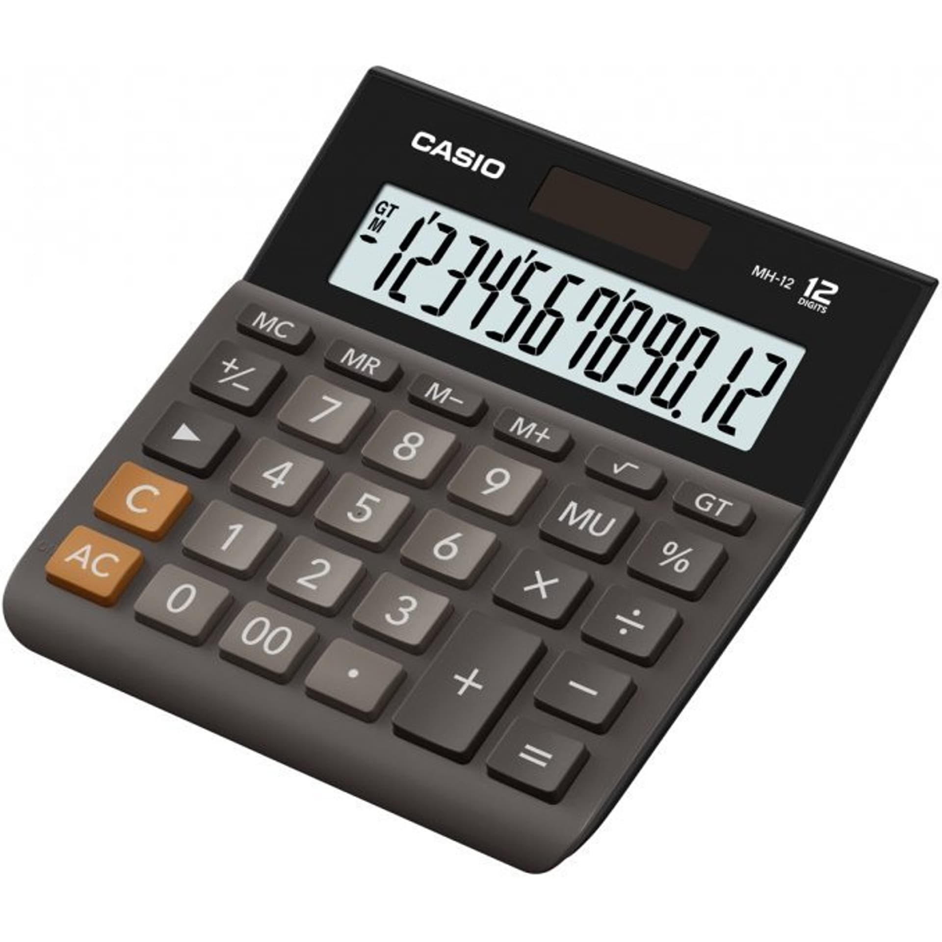 

Casio Kalkulator MH 12 BK S EH, czarna, stołowy