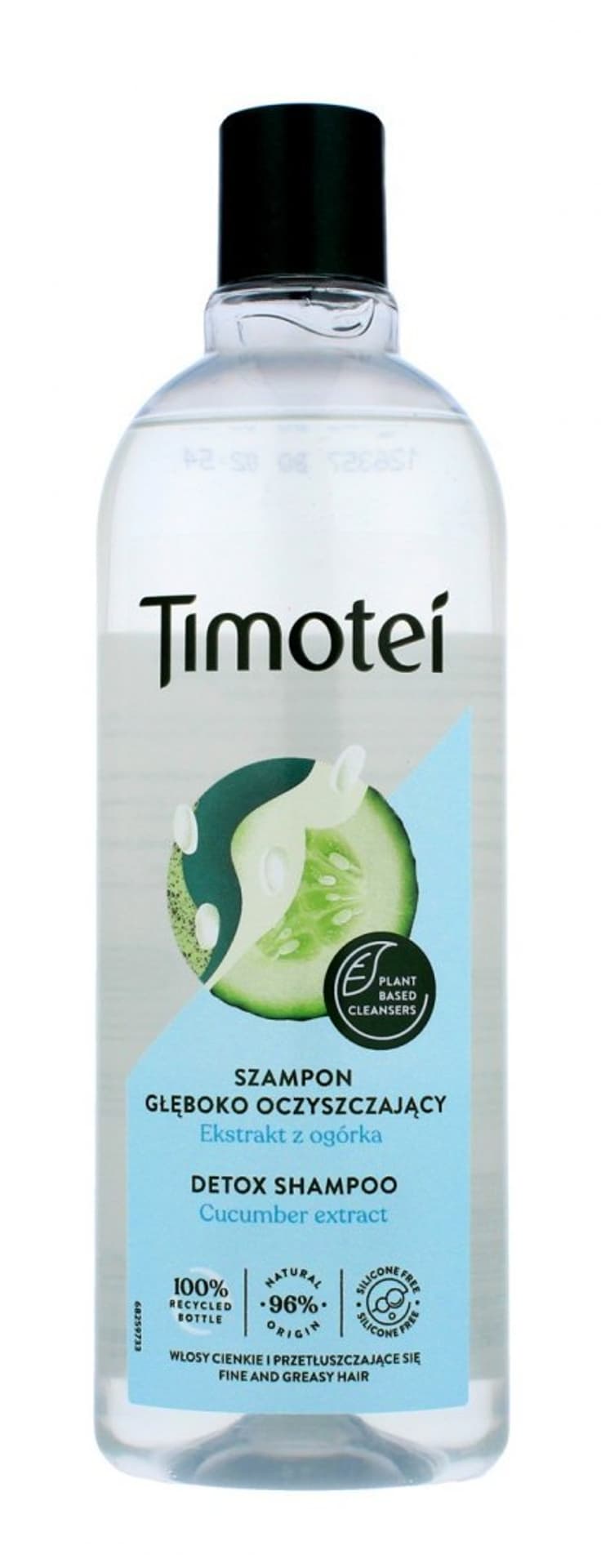 

Timotei Szampon głęboko oczyszczający Detox - ogórek 400 ml