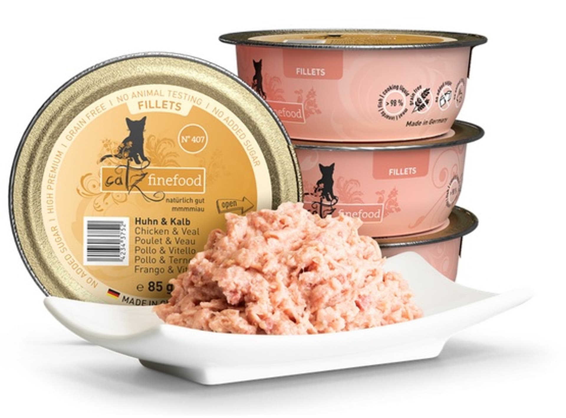 

Catz Finefood Filety N.407 Kurczak/Cielęcina tacka 85g