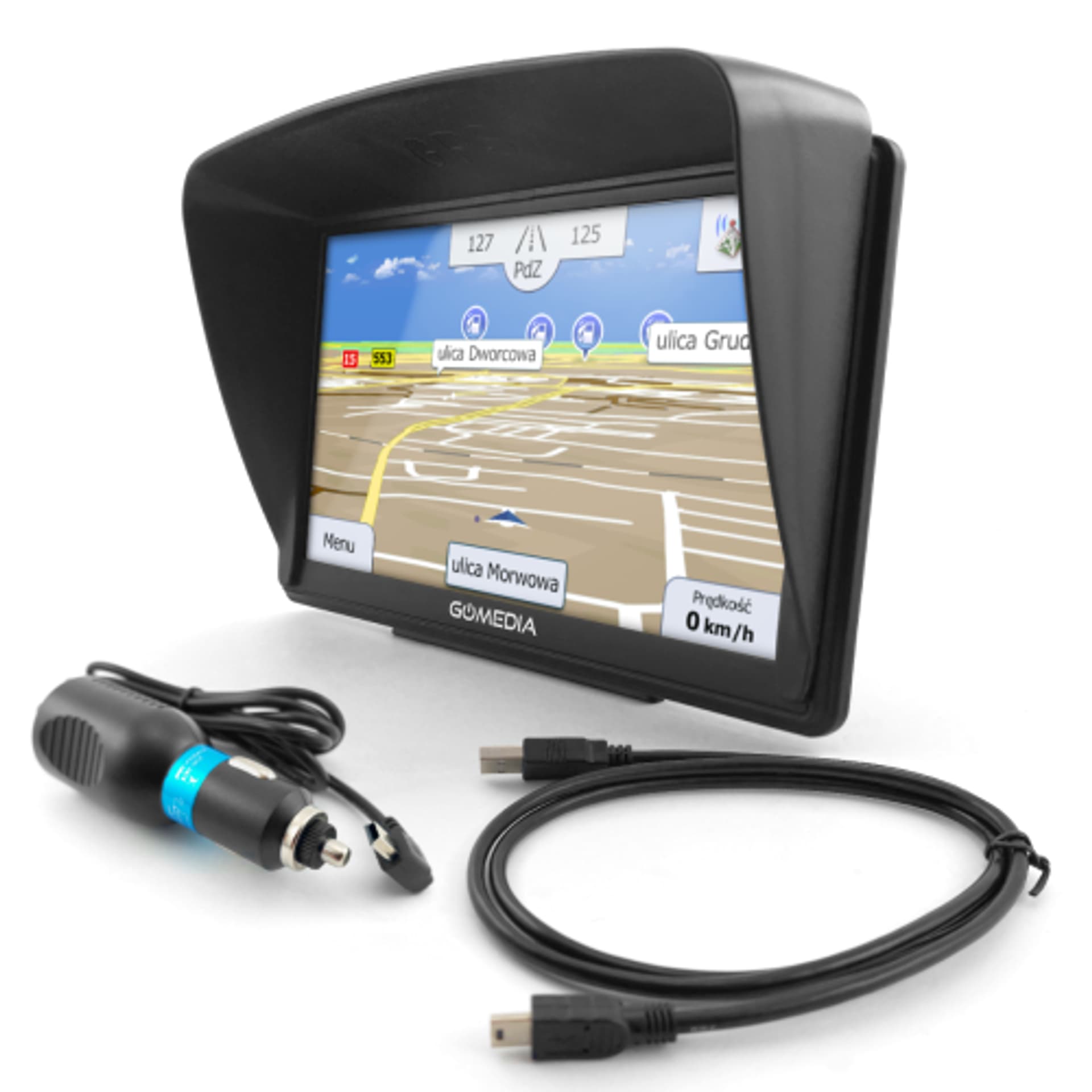 

Nawigacja GoMedia 7010 7" 512MB Mapy Tir