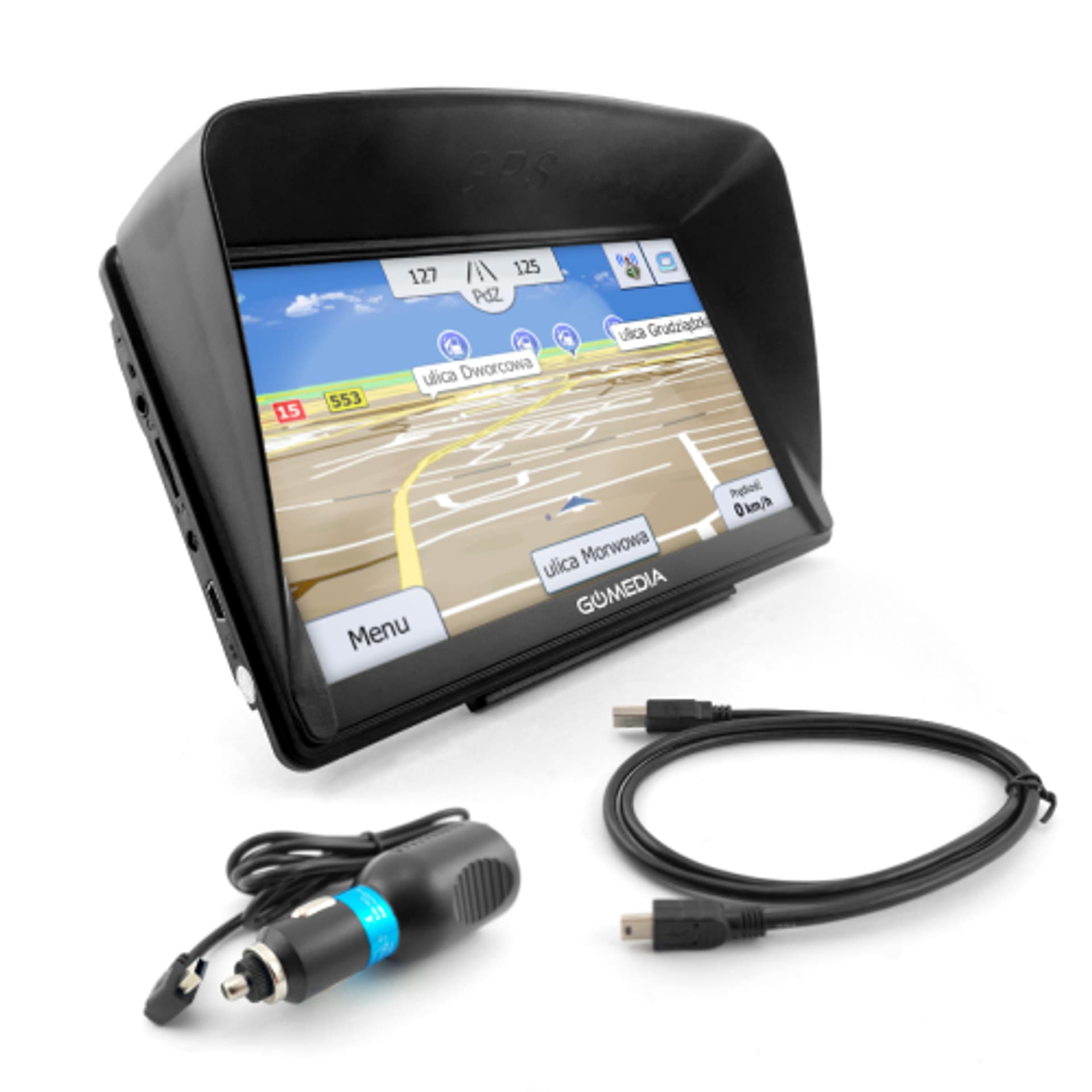 

Nawigacja GoMedia 7010 7" 256MB Mapy Tir