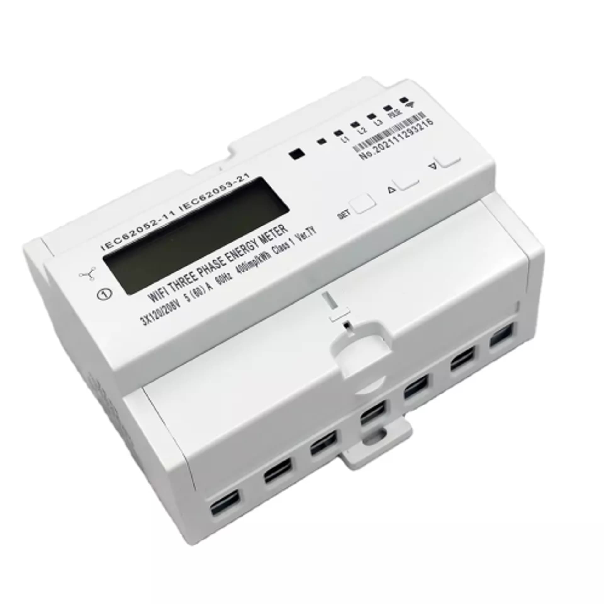 

3 Fazowy Licznik Pomiar Prądu 65A ZigBee Tuya LCD