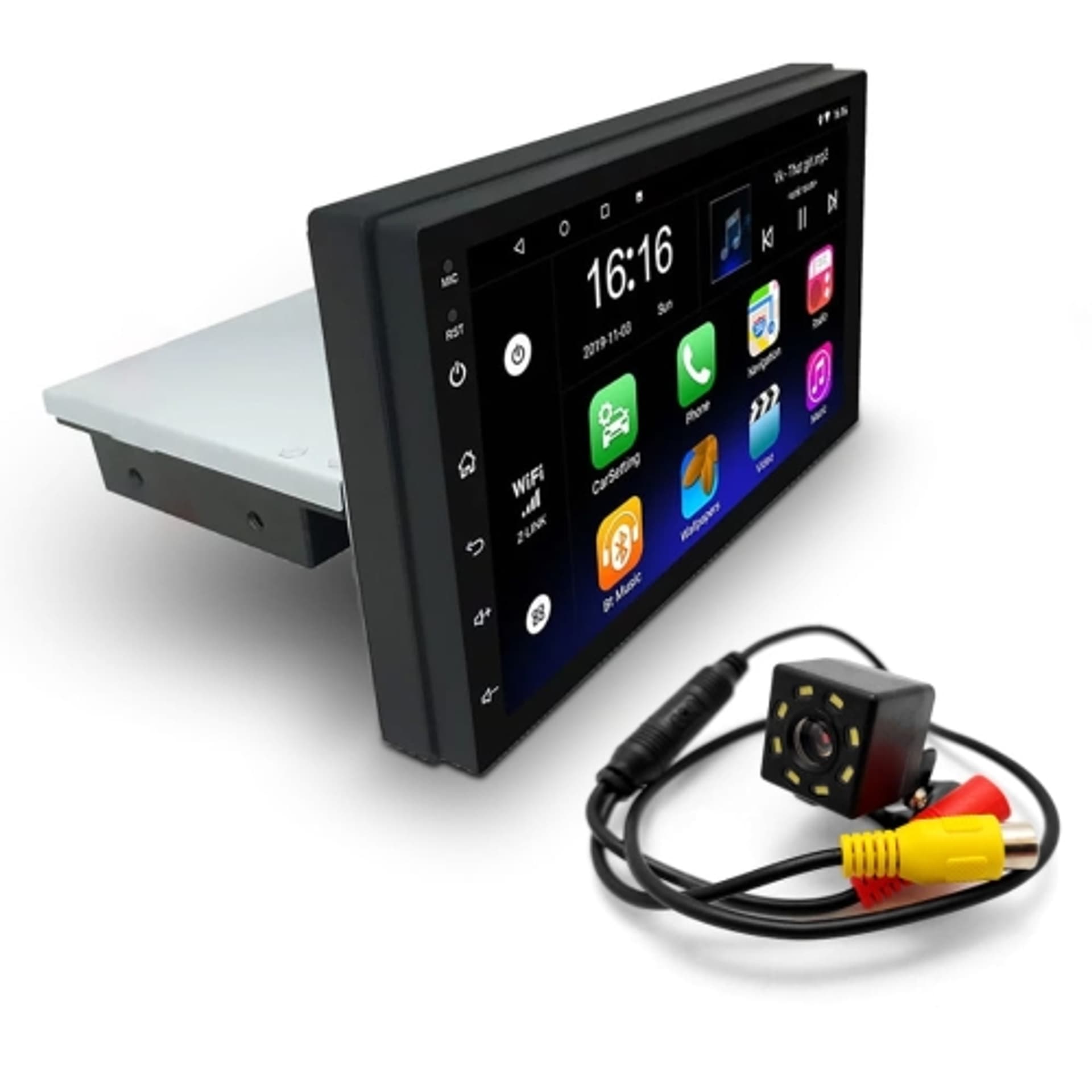 

Radio Samochodowe 7" 7011 z Nawigacją GPS | 1 DIN Android Kamera Cofania