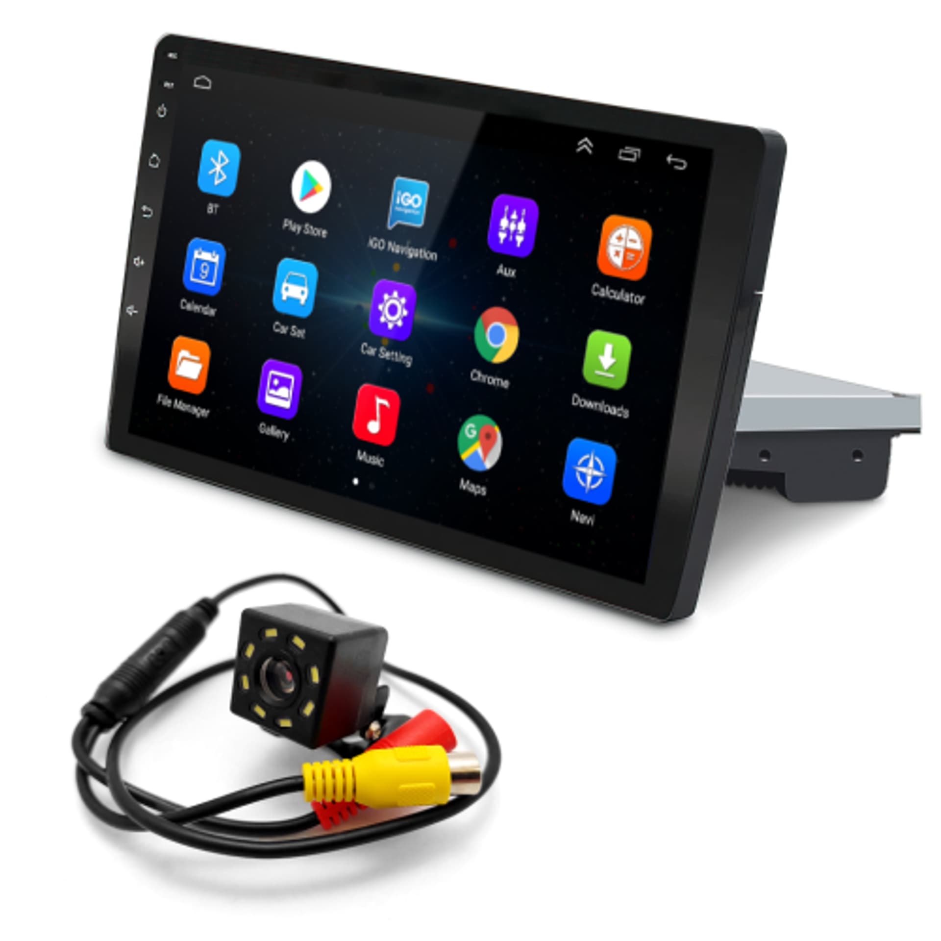 

Radio Samochodowe 9" 9021 z Nawigacją GPS | 1 DIN Android Kamera Cofania