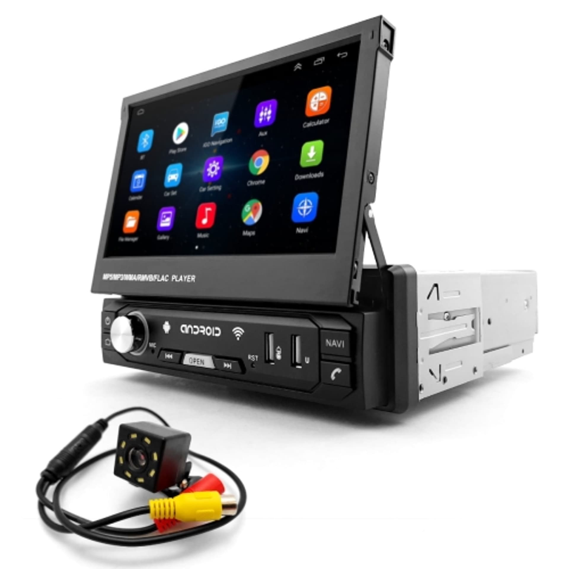 

Radio Samochodowe 7" 601 z Nawigacją GPS | 1 DIN Android Kamera Cofania