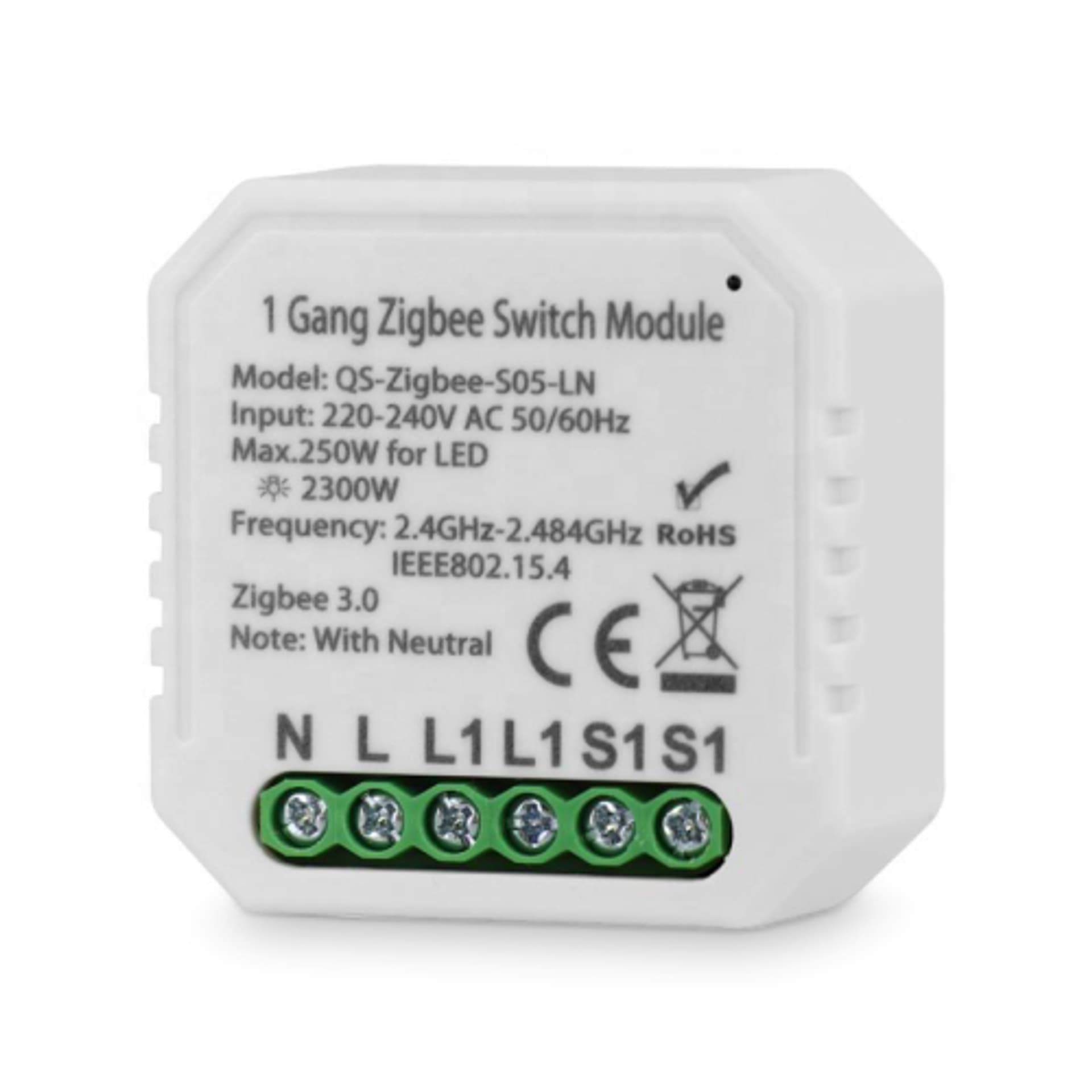 

Przekaźnik Zigbee Tuya z Pomiarem Prądu 10A 2300W
