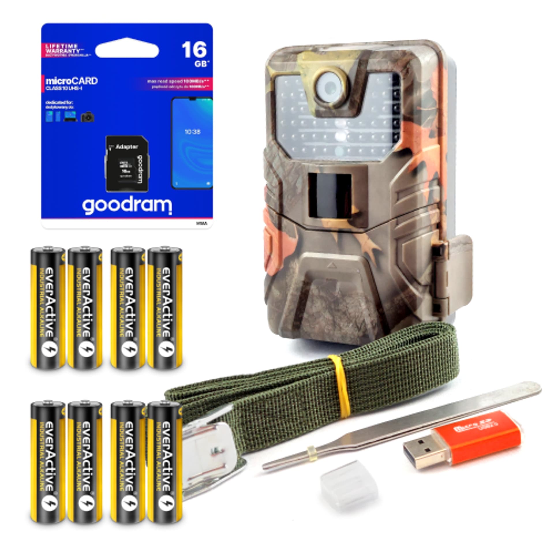 

Fotopułapka HC900A + 8 baterii + karta 16GB