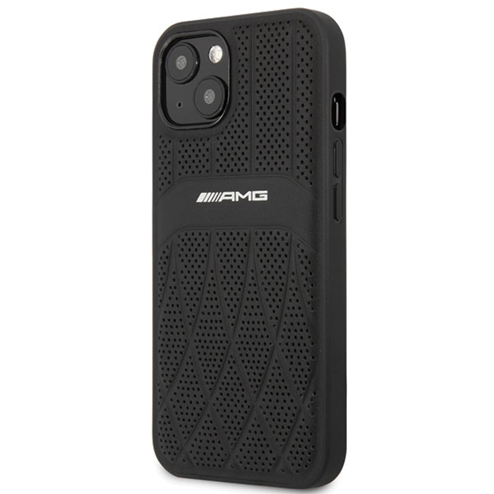 

AMG AMHCP13MOSDBK iPhone 13 6.1" czarny/black hardcase Leather Curved Lines