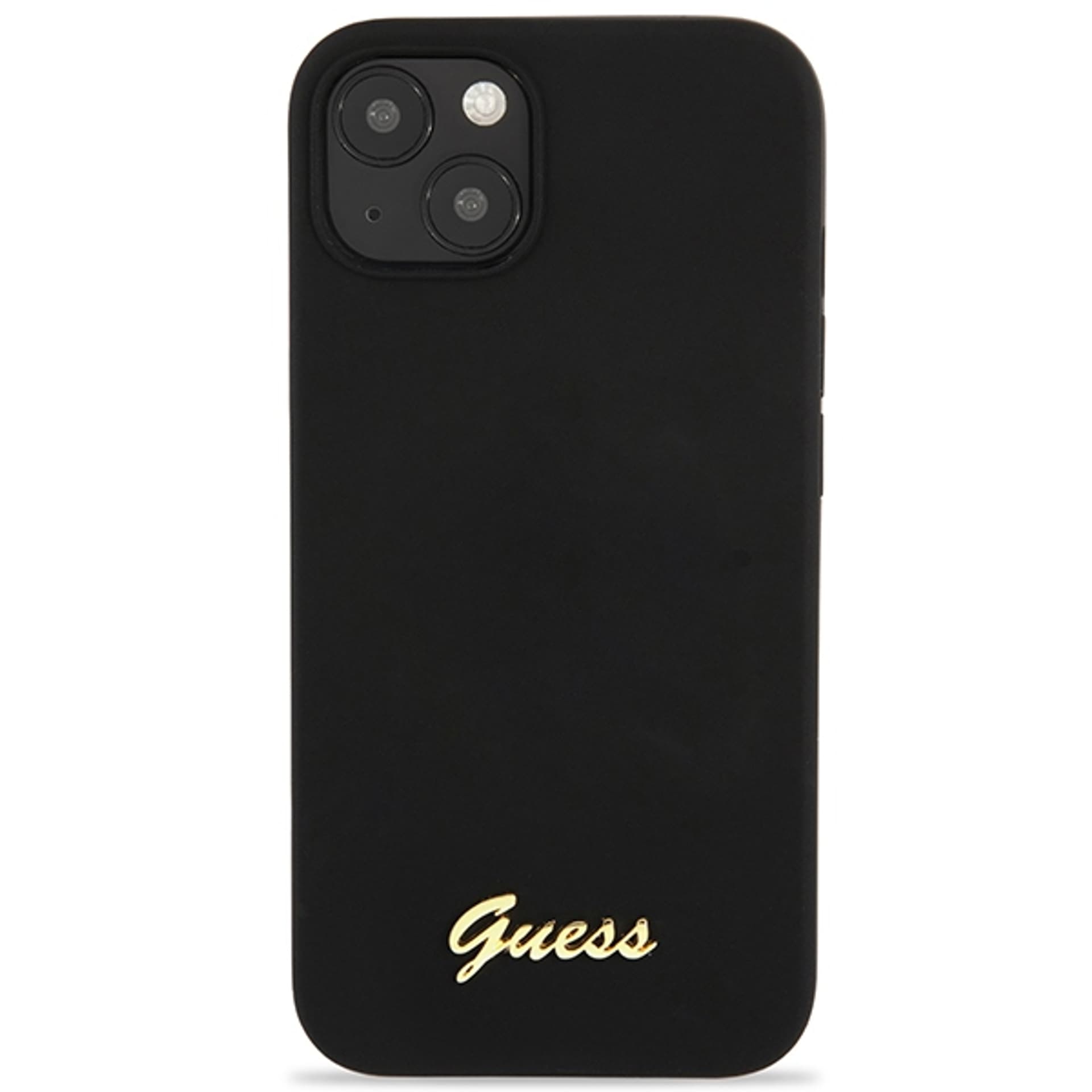 

Guess GUHCP13MLSLMGBK iPhone 13 6,1" black/czarny hardcase Silicone Script Gold Logo