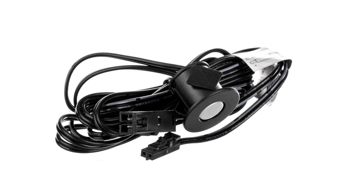 

Włącznik dotykowy ściemnialny 12V 24W, czarny, fi 22 x 16mm, na otwór fi18