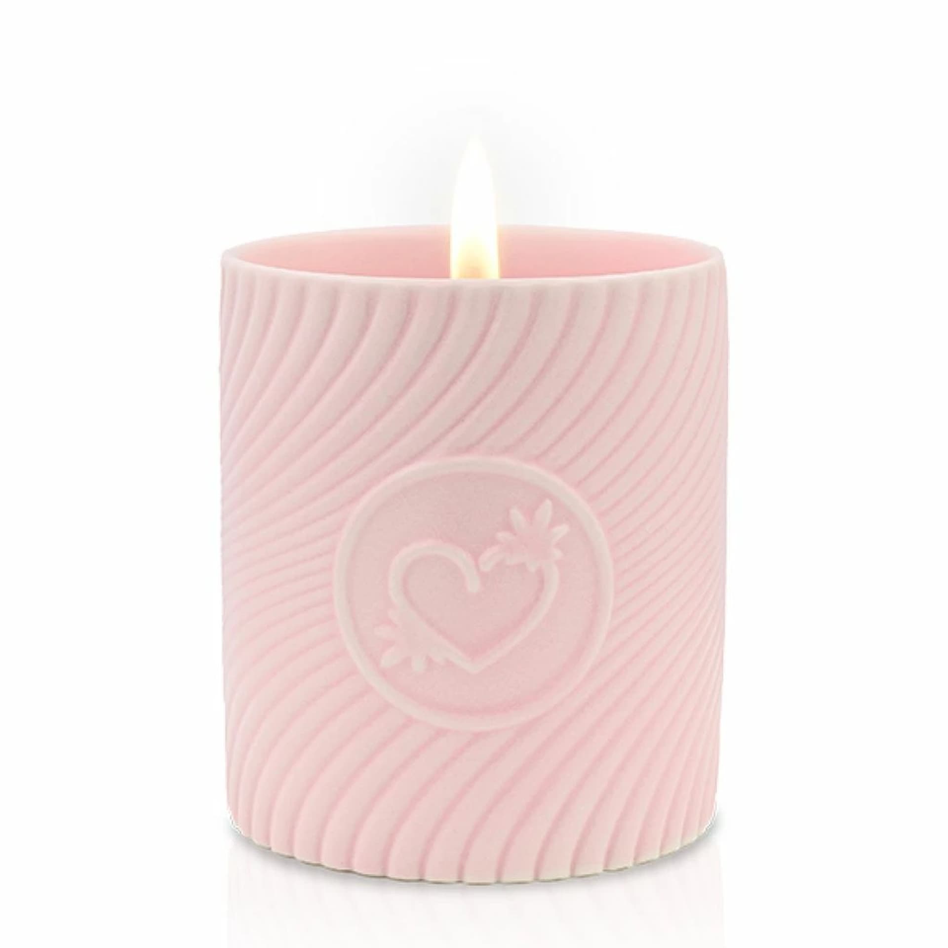 

Świeca do masażu - HighOnLove Pink Massage Candle Strawberries & Champagne