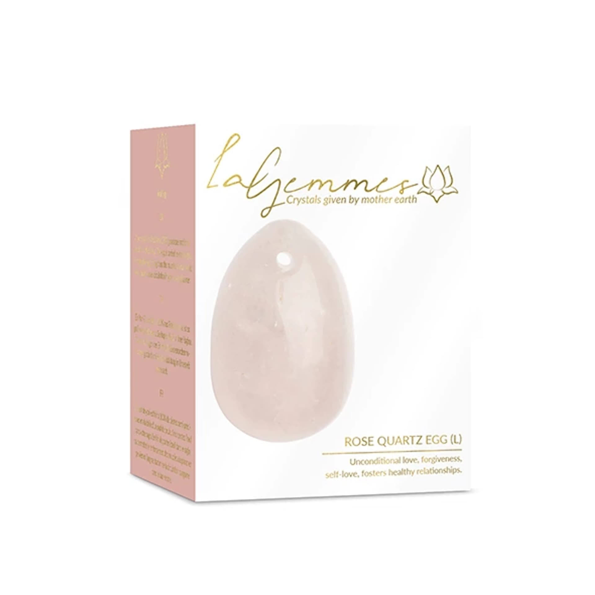 

Kulka gejszy - La Gemmes Yoni Egg Rose Quartz L