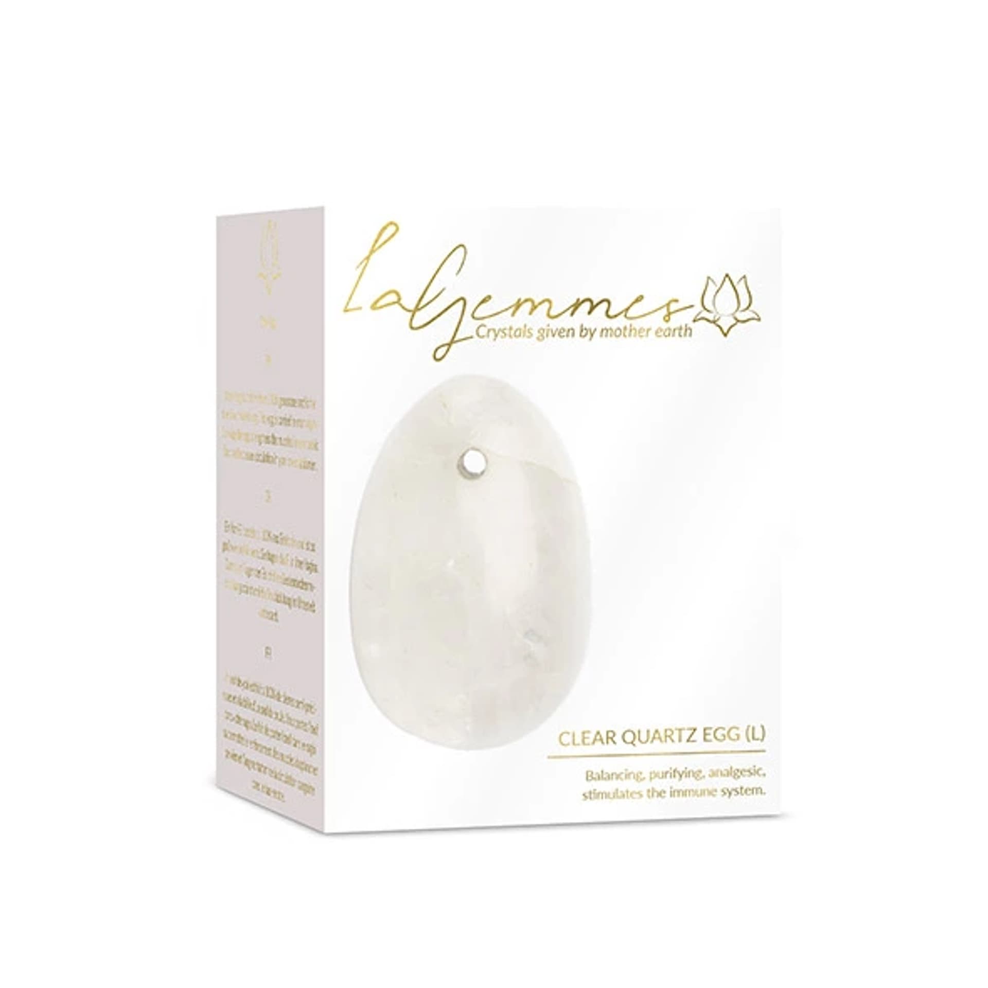 

Kulka gejszy - La Gemmes Yoni Egg Clear Quartz L